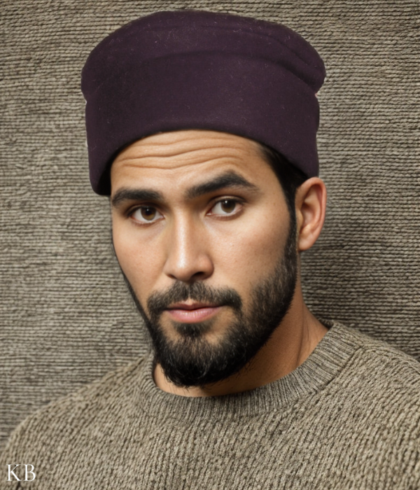 Woody Brown Afghani Style Foam Cap - Kashmir Box