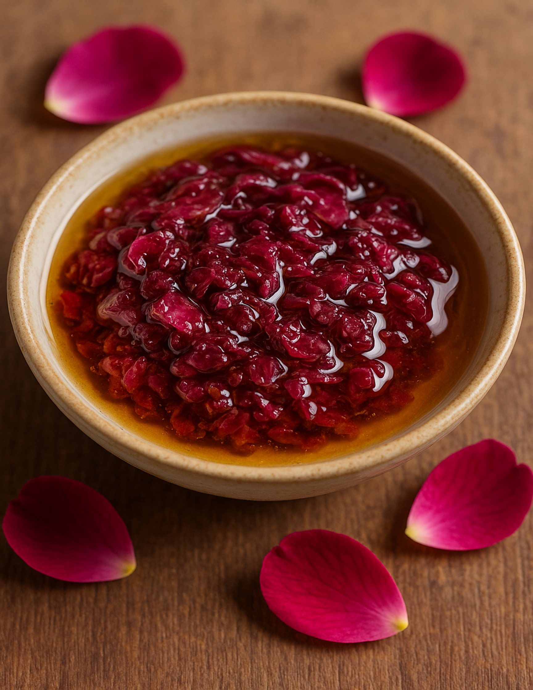 Koshur - Gulkand Honey Marmalade| Rose Petal Honey Fusion |Gulkand Jam With Honey | Natural Sweetener | No Sugar Added | Natural Coolant | Sun-cooked Pure Rose Petal - Kashmir Box