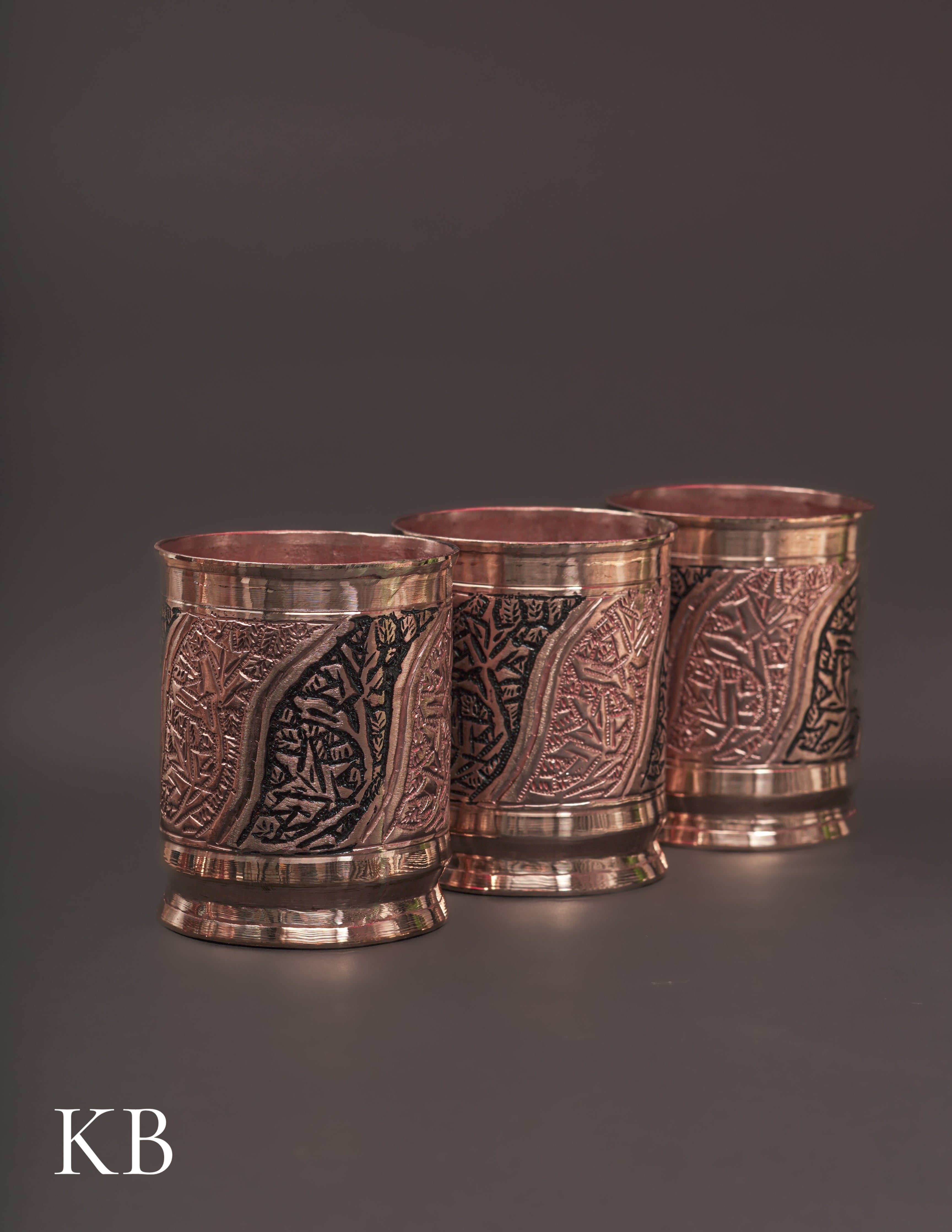 Kashmiri Copperware Drinking Glass | Artisan-Made | Handcrafted Heritage - Kashmir Box