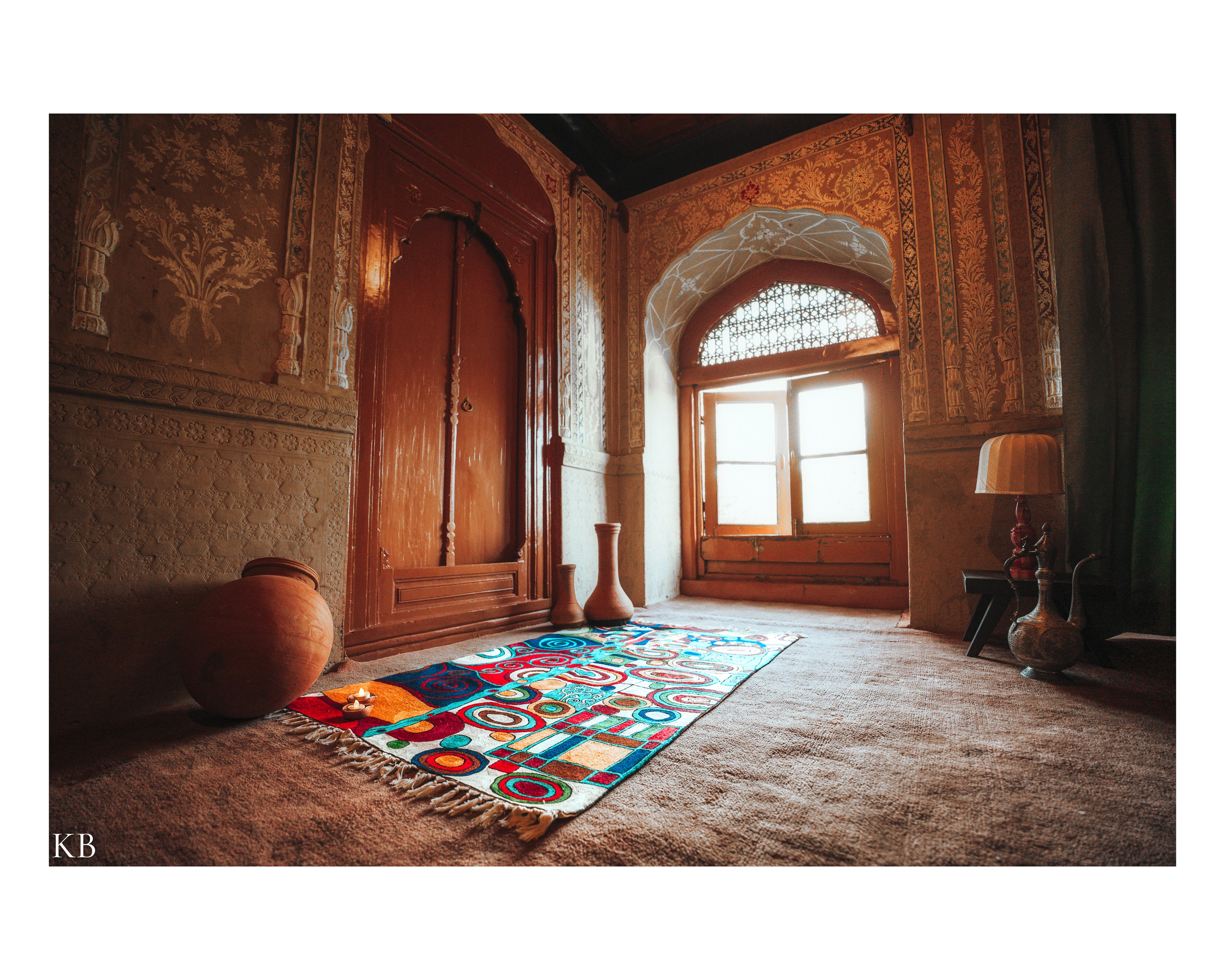 Diwan-e-Khas Modern Abstract Kashmiri Wall Art - Kashmir Box