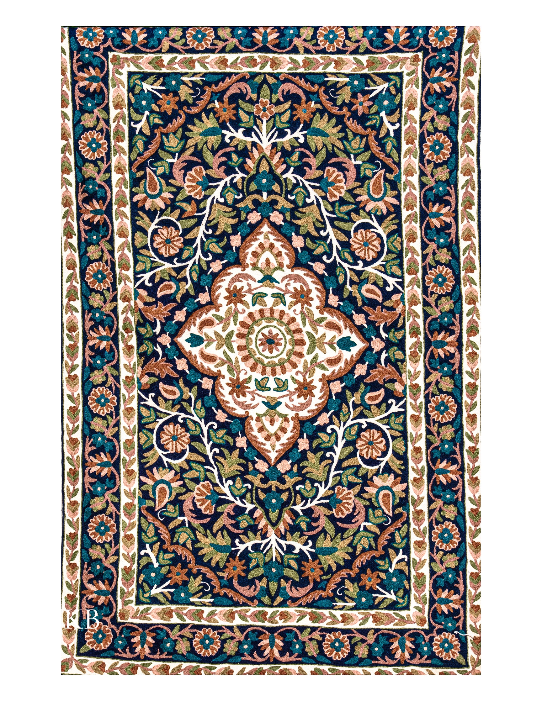 Diwan-e-Khas Iranian Pattern Kashmiri Rug - Kashmir Box