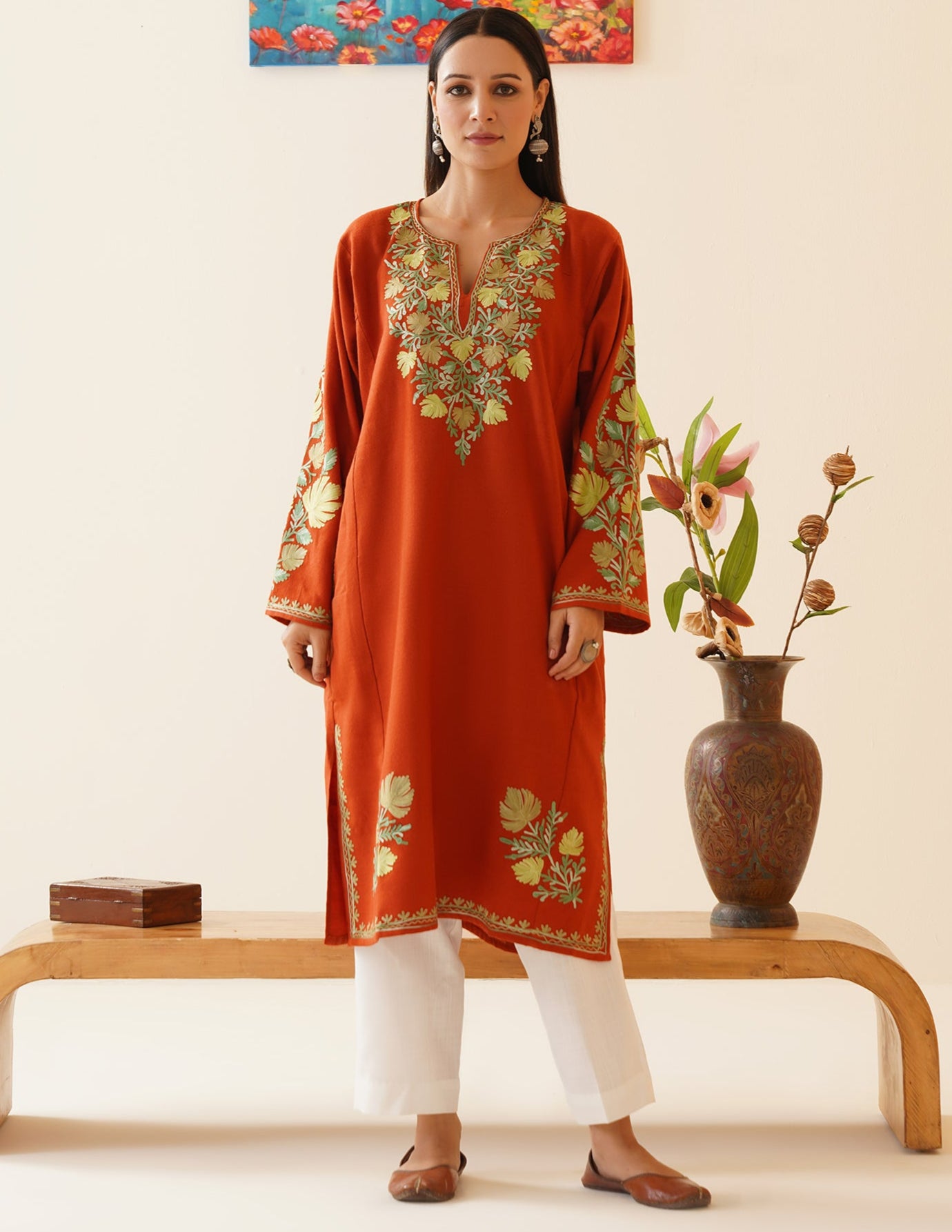 Rang-e-Khizan Autumnal Chinar Aari Phiran - Kashmir Box