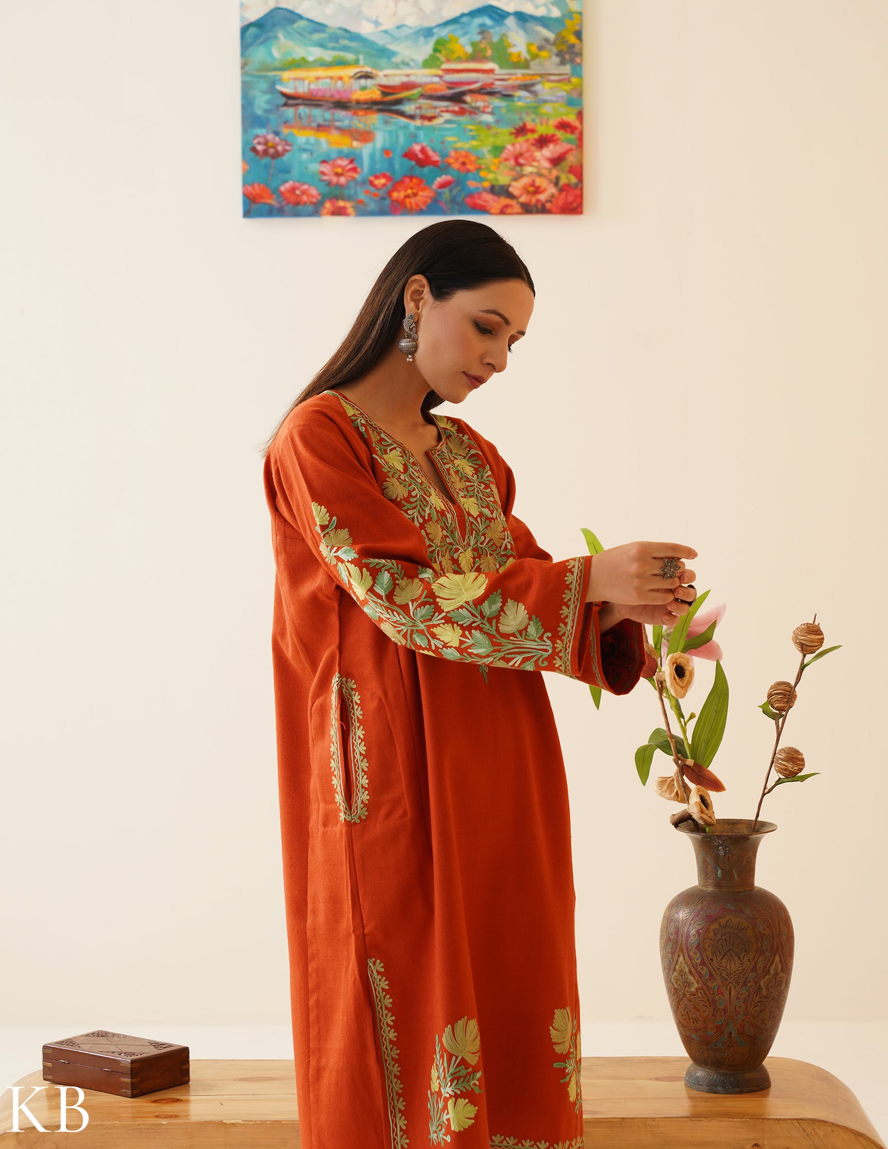 Rang-e-Khizan Autumnal Chinar Aari Phiran - Kashmir Box