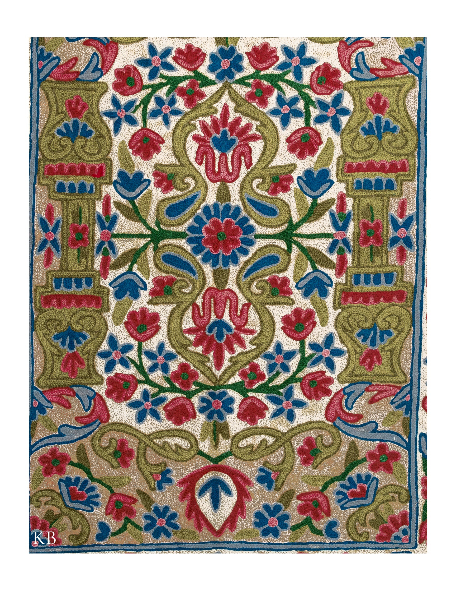 Diwan-e-Khas Kashmiri Regal Rug - Kashmir Box