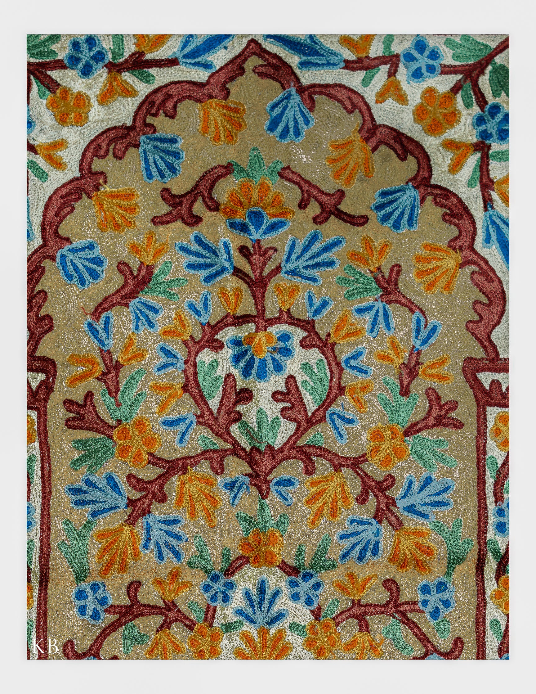Diwan-e-Khas Kashmiri Prayer Rug - Kashmir Box