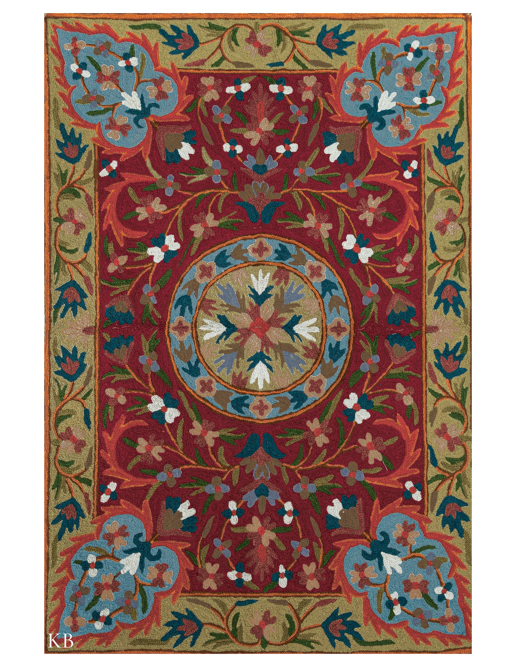 Diwan-e-Khas Classic Edge Kashmiri Rug - Kashmir Box