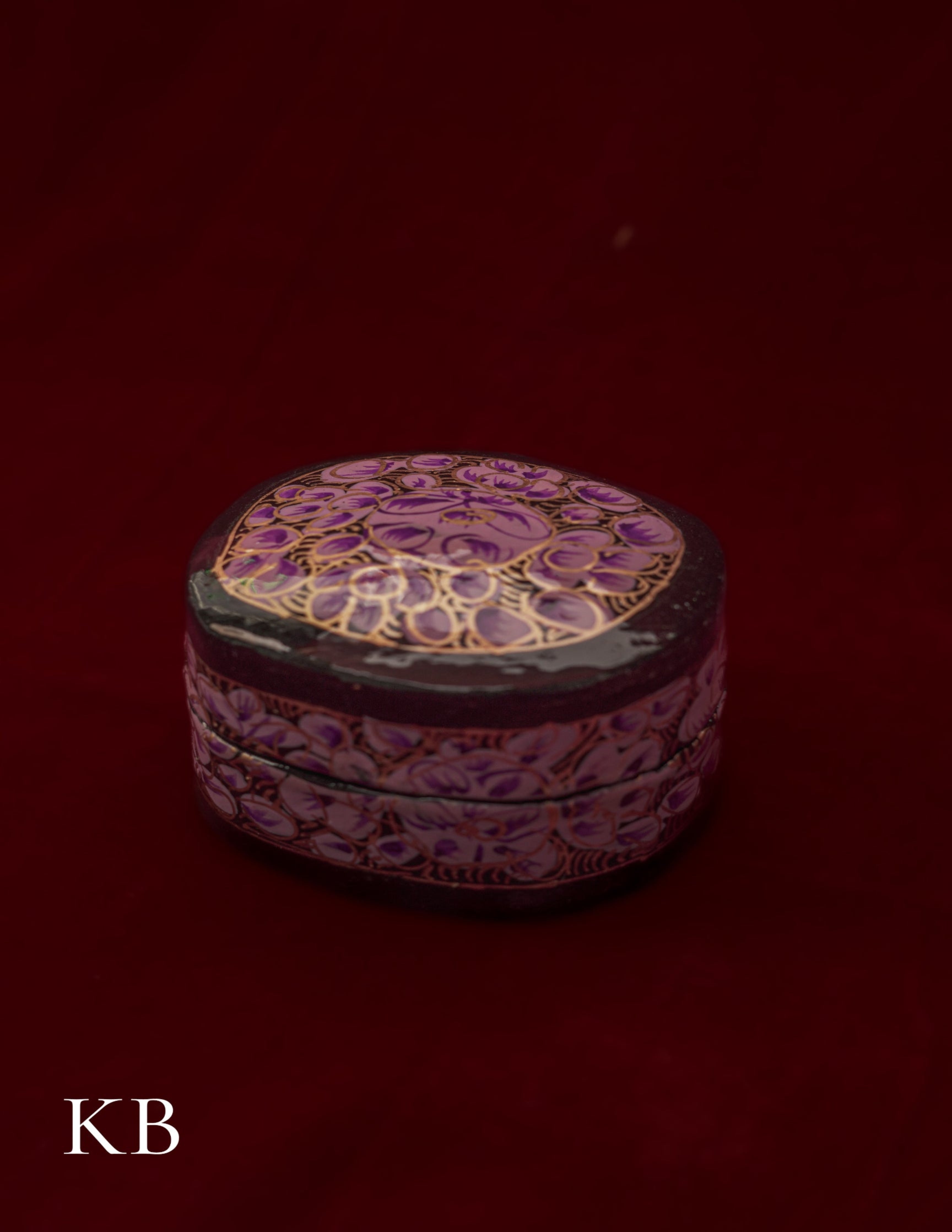 Ring Box Rectangular Curved | Artisan-Made | Handcrafted Heritage - Kashmir Box