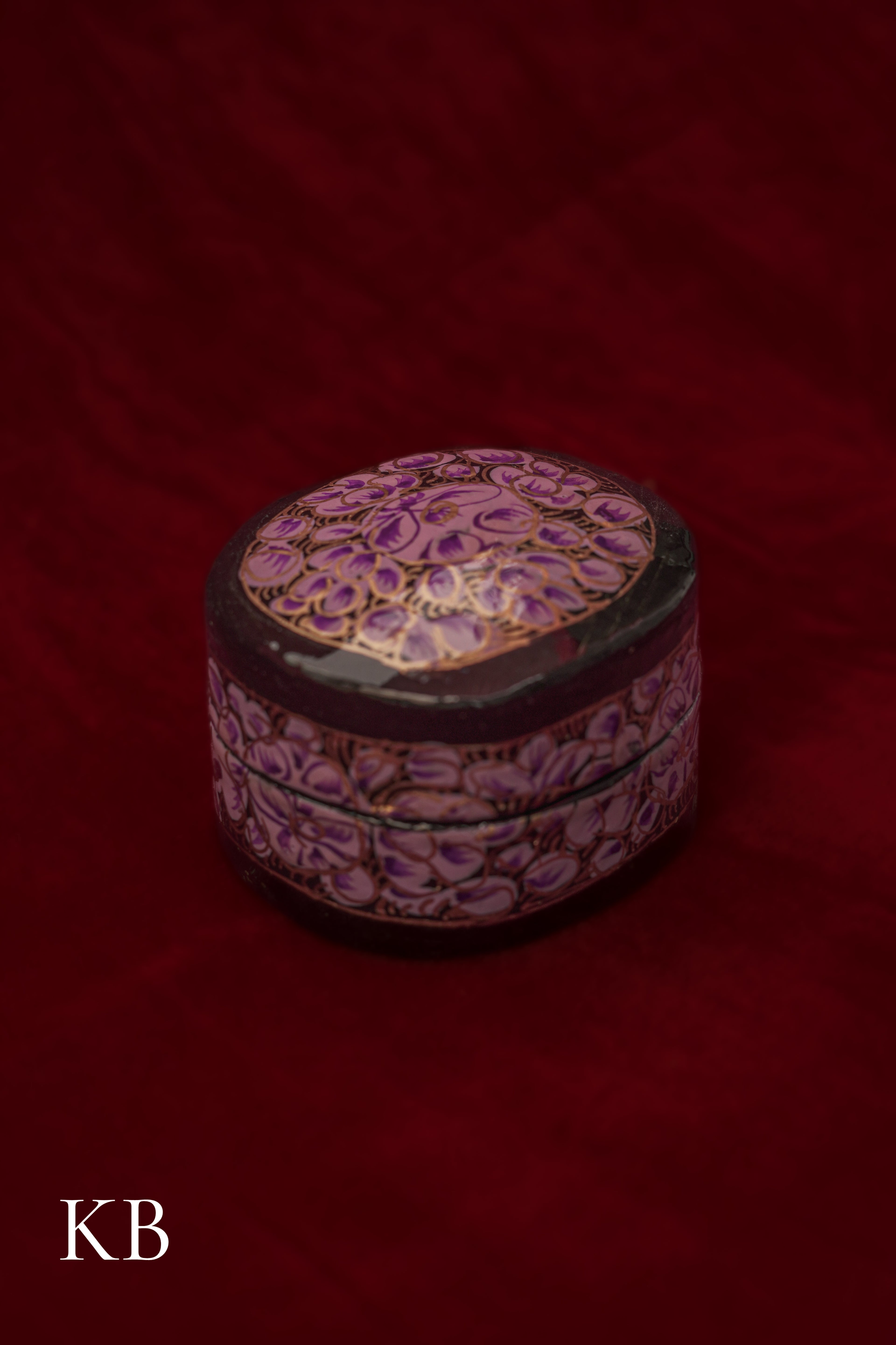 Ring Box Rectangular Curved | Artisan-Made | Handcrafted Heritage - Kashmir Box