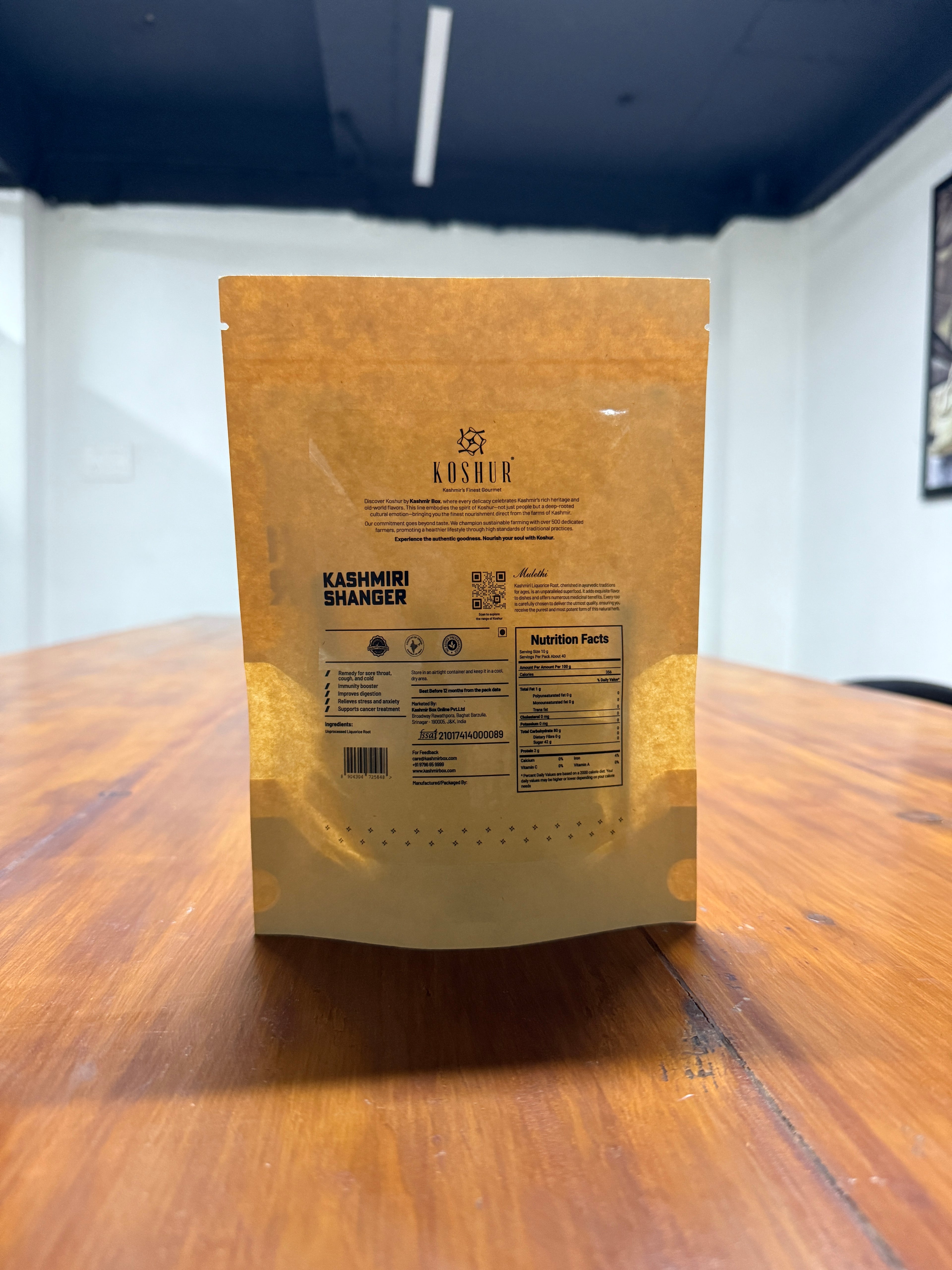 Koshur Liquorice Root (Shanger) - Kashmir Box