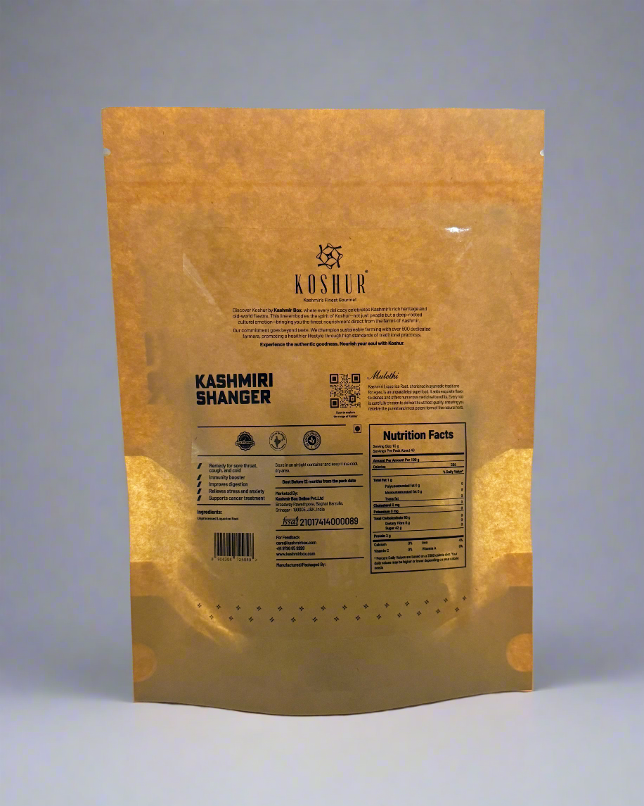 Koshur Liquorice Root (Shanger) - Kashmir Box