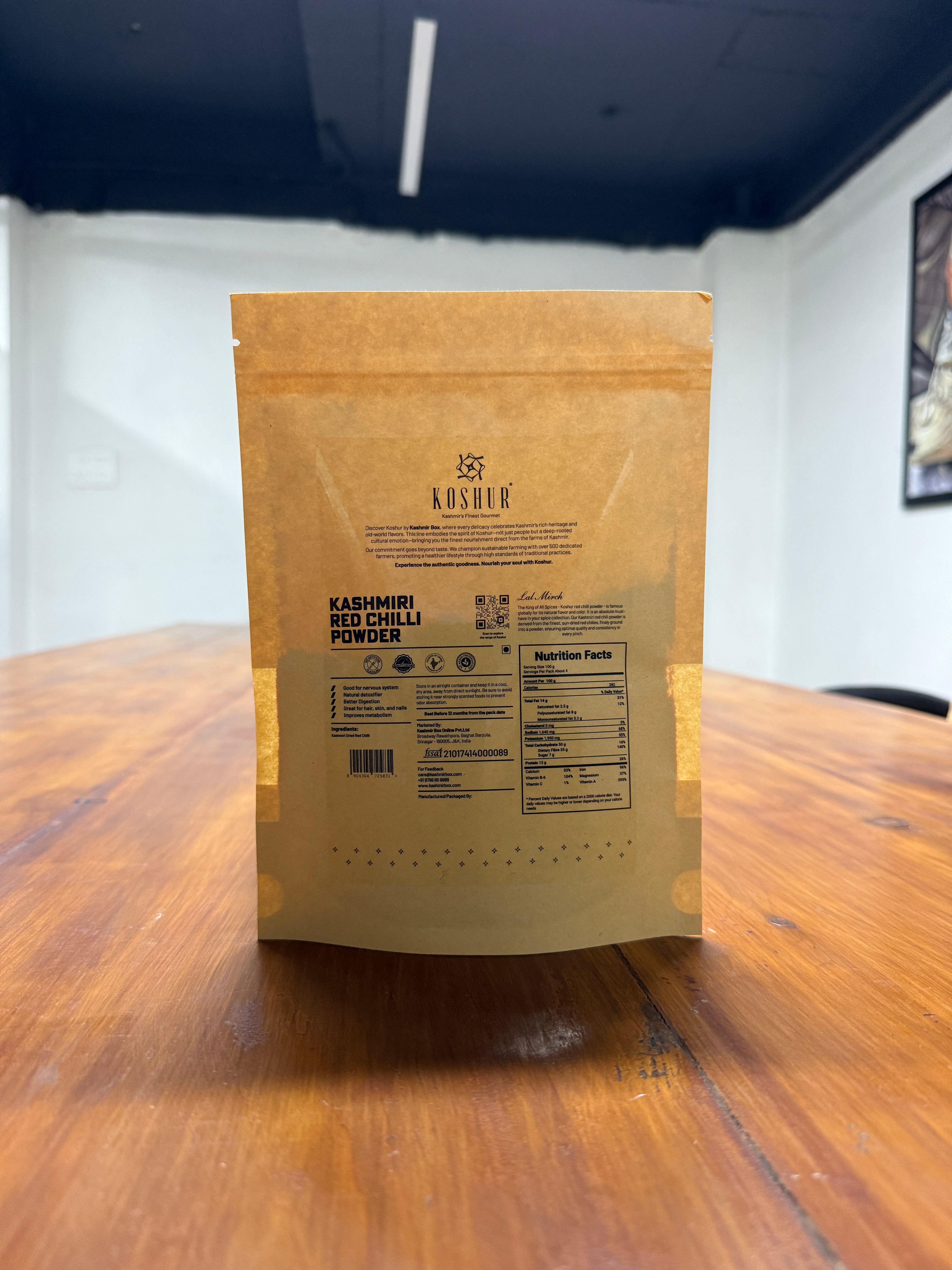 Kashmiri Pure Red Chili Powder - Kashmir Box