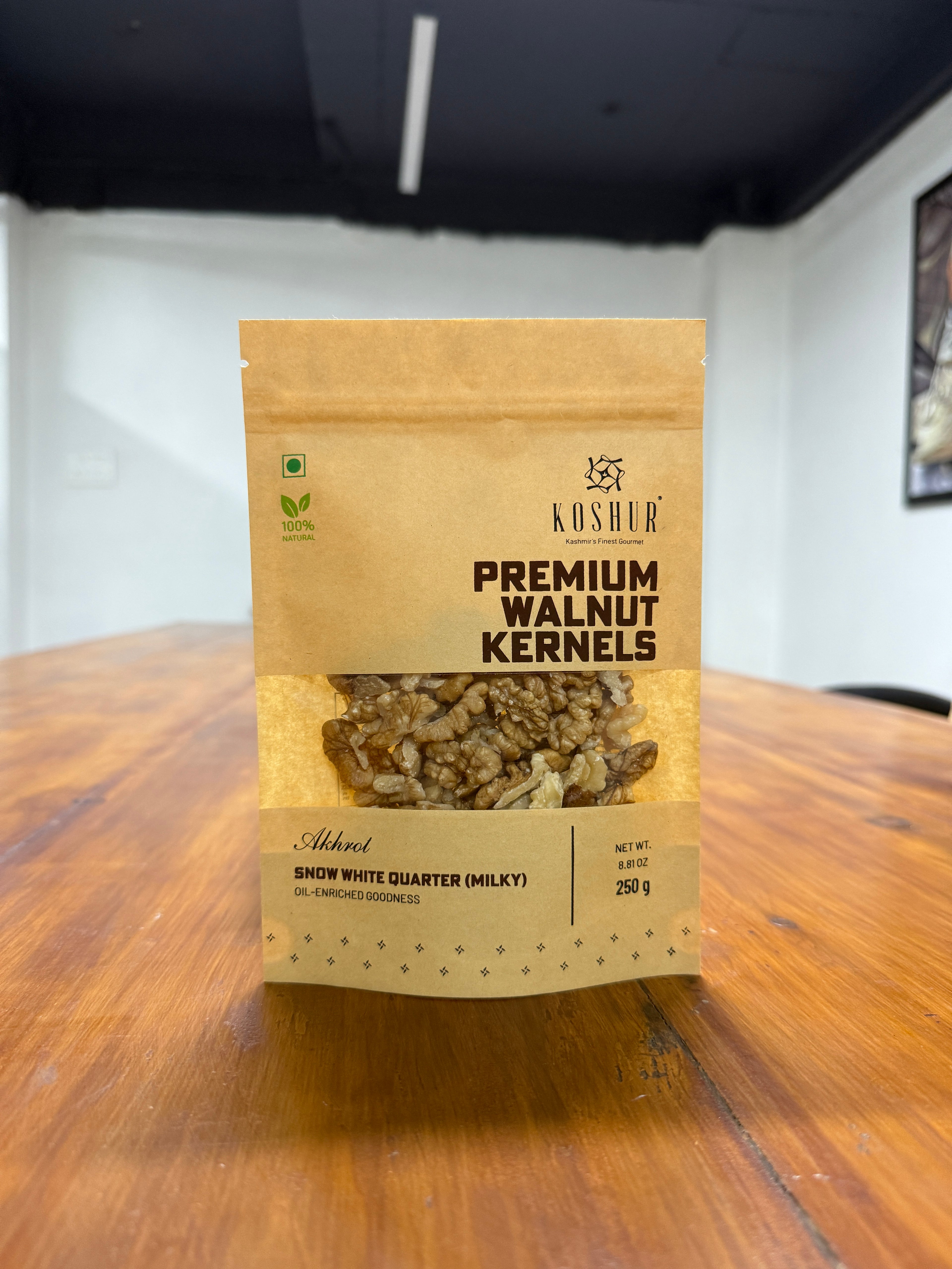 Koshur Walnut Kernels Snow White Half (Milky) - Kashmir Box