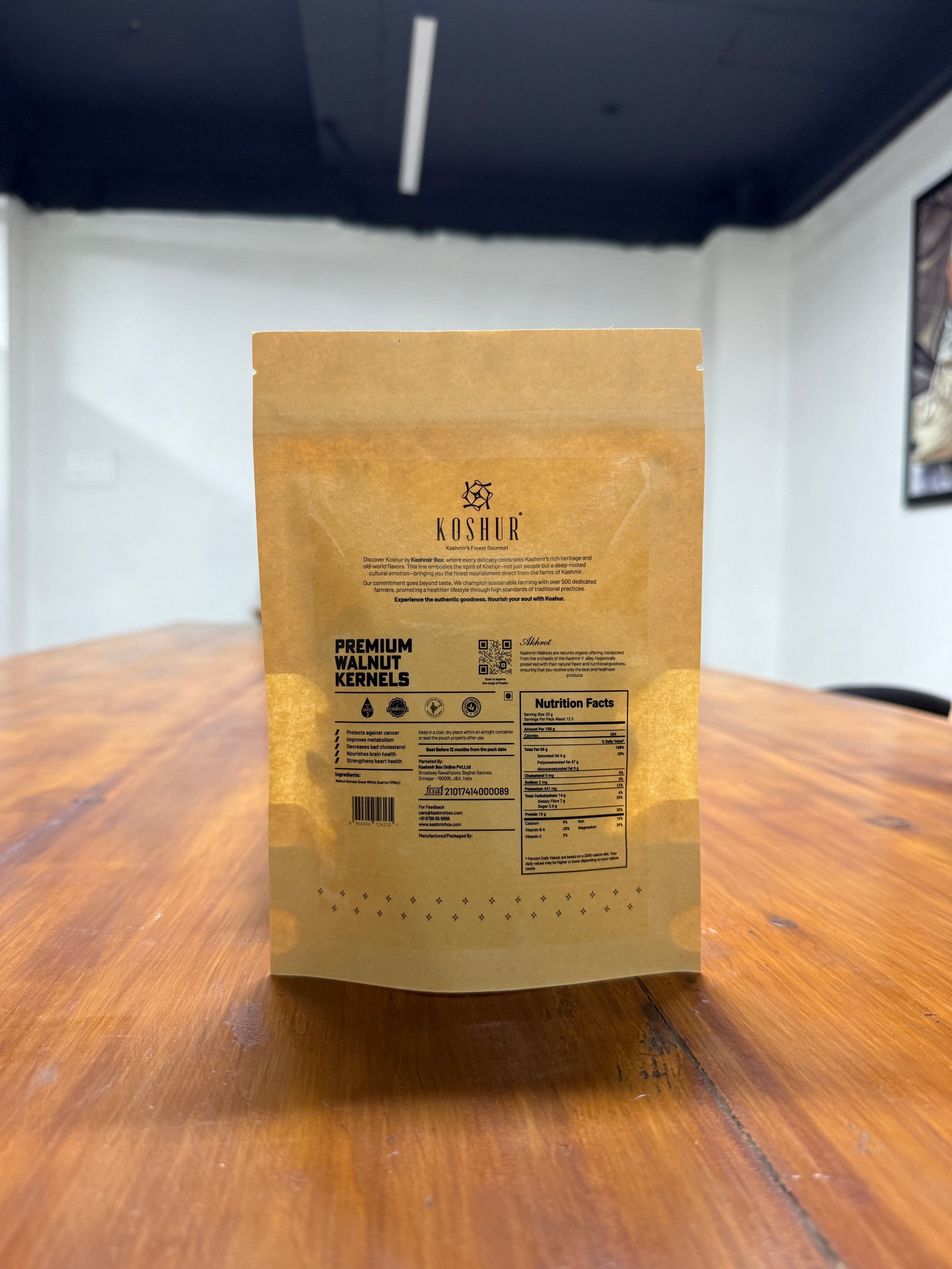 Koshur Walnut Kernels Snow White Half (Milky) - Kashmir Box