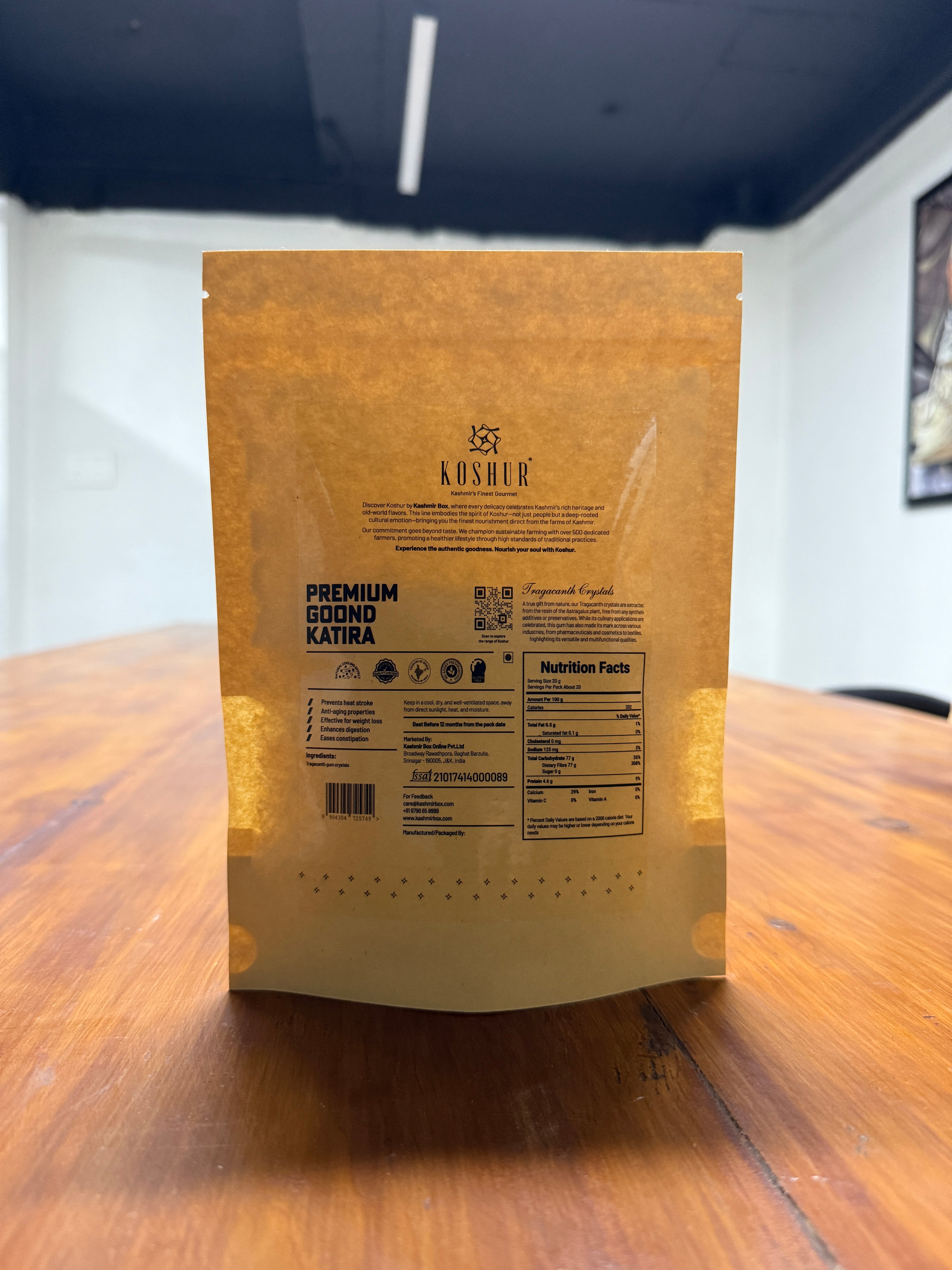 Koshur Tragacanth Gum (Katira) - Kashmir Box