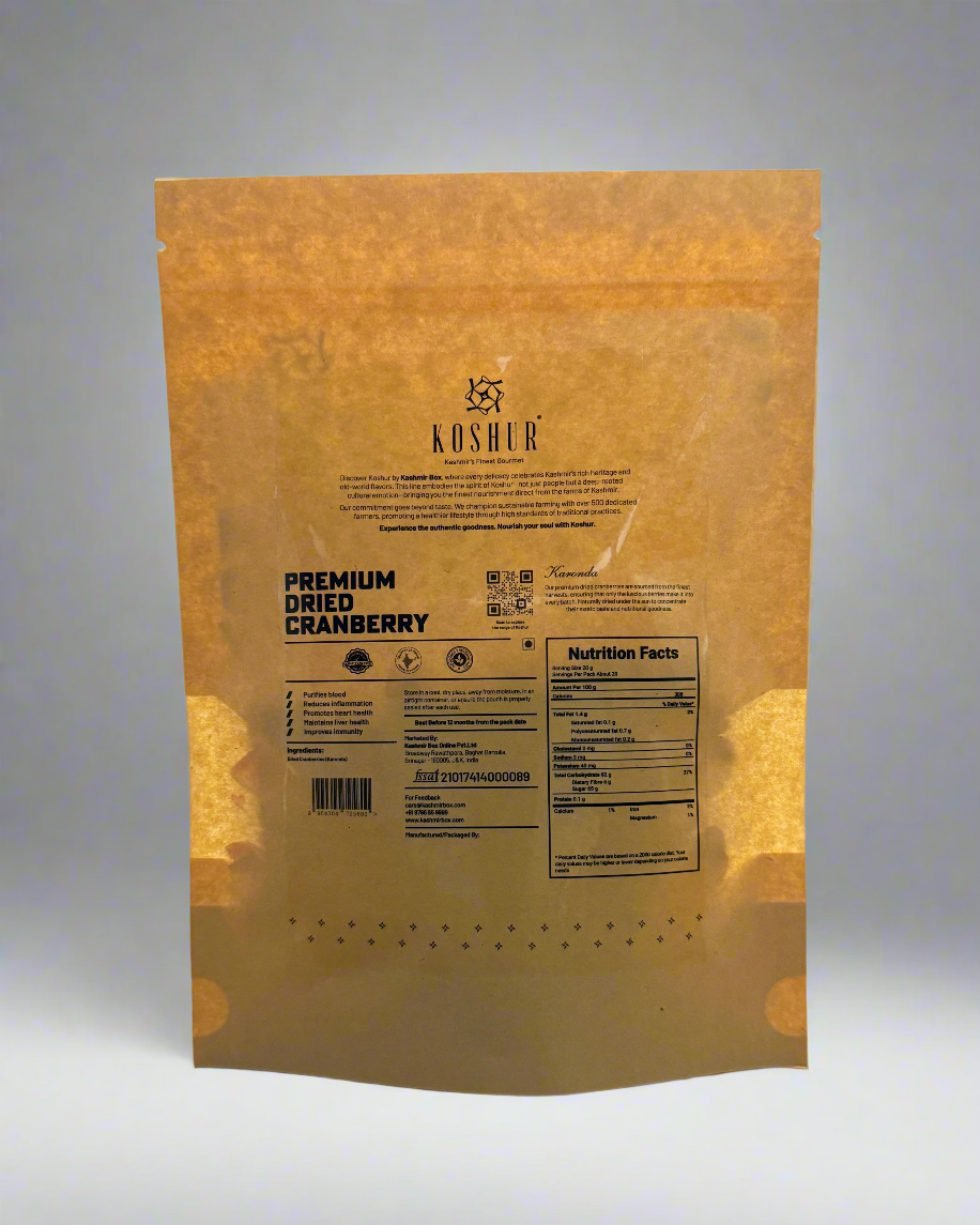 Koshur Dried Cranberry - Kashmir Box