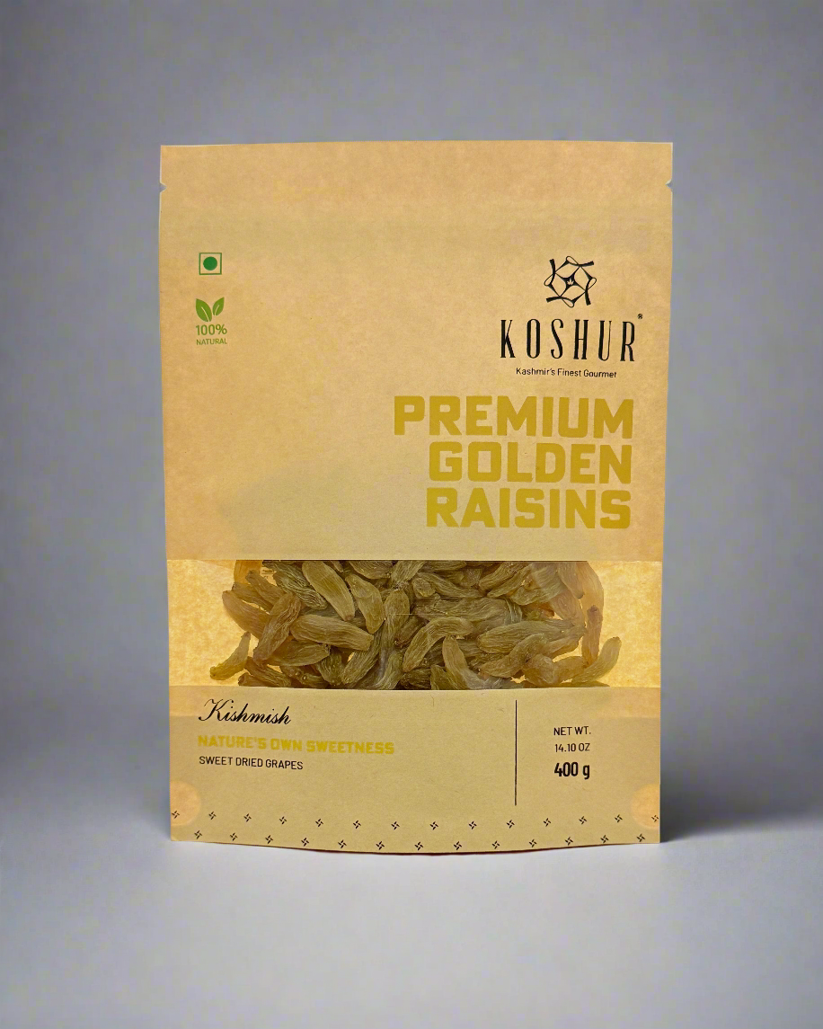 Koshur Golden Raisins - Kashmir Box