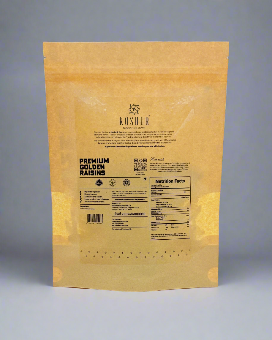 Koshur Golden Raisins - Kashmir Box