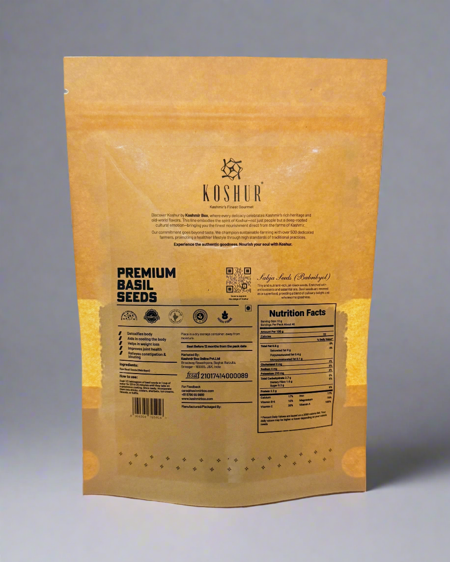 Koshur Babribeol (Basil Seeds) - Kashmir Box