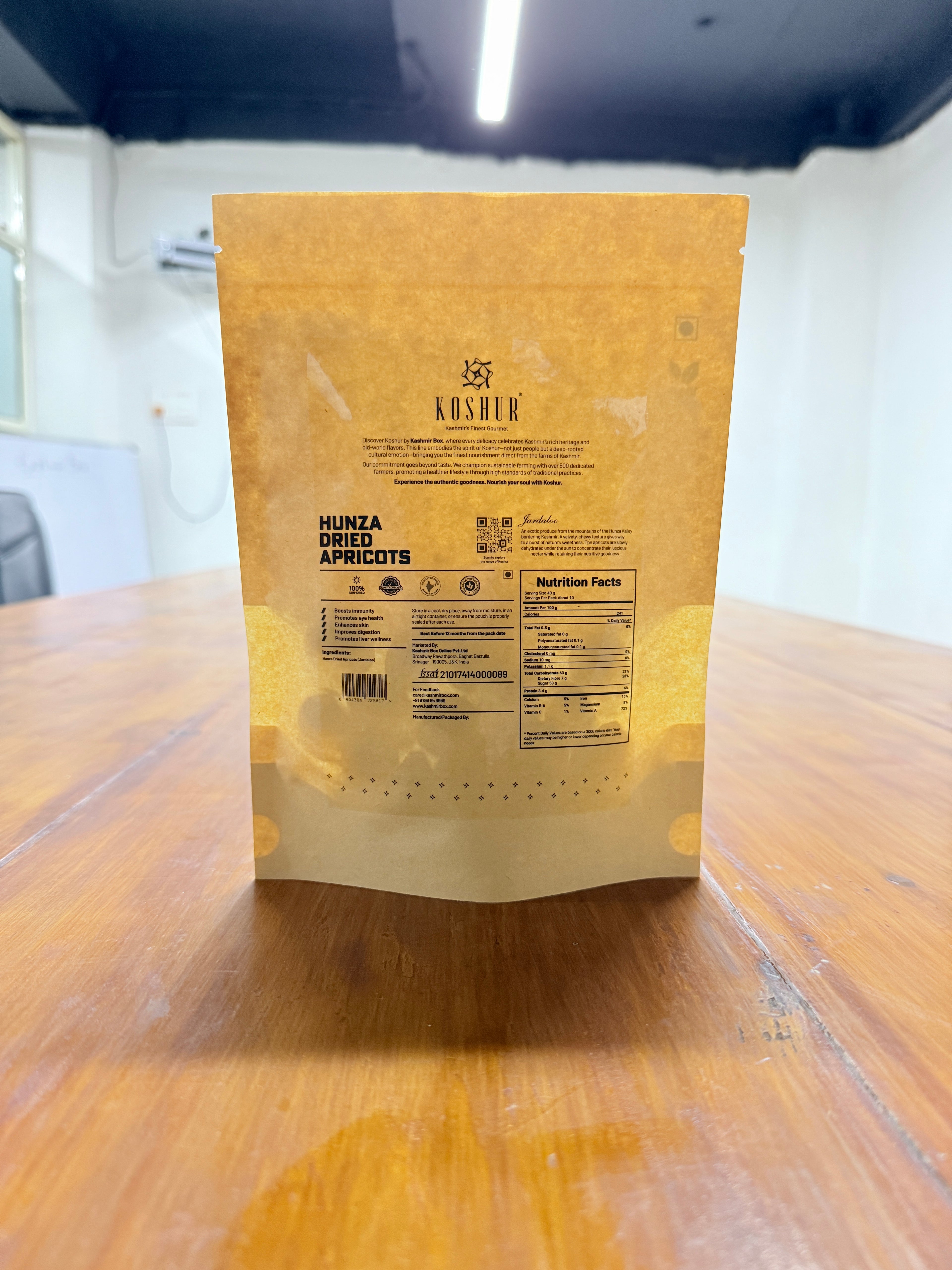 Koshur Dried Apricots (Jardaloo) - Kashmir Box