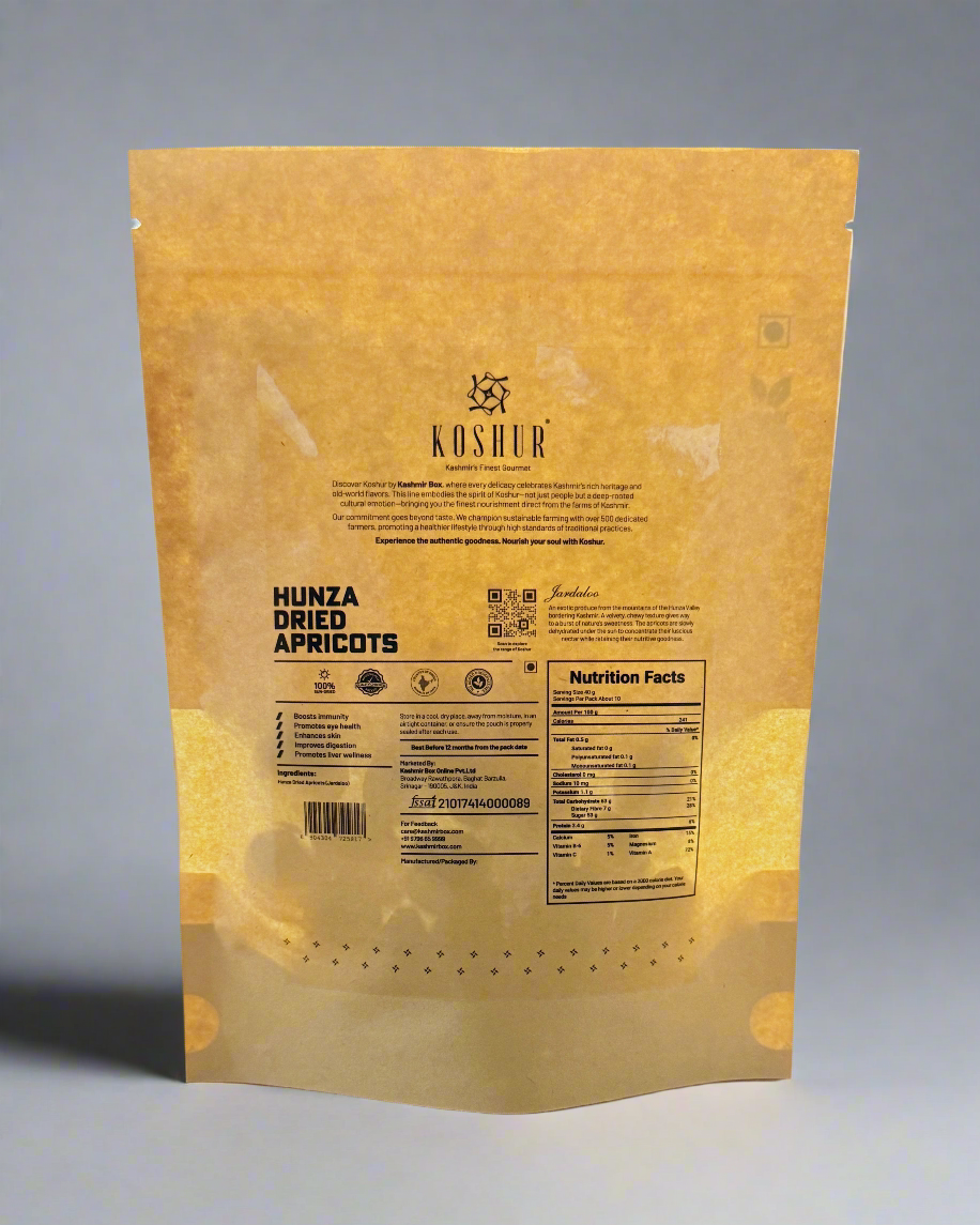 Koshur Dried Apricots (Jardaloo) - Kashmir Box