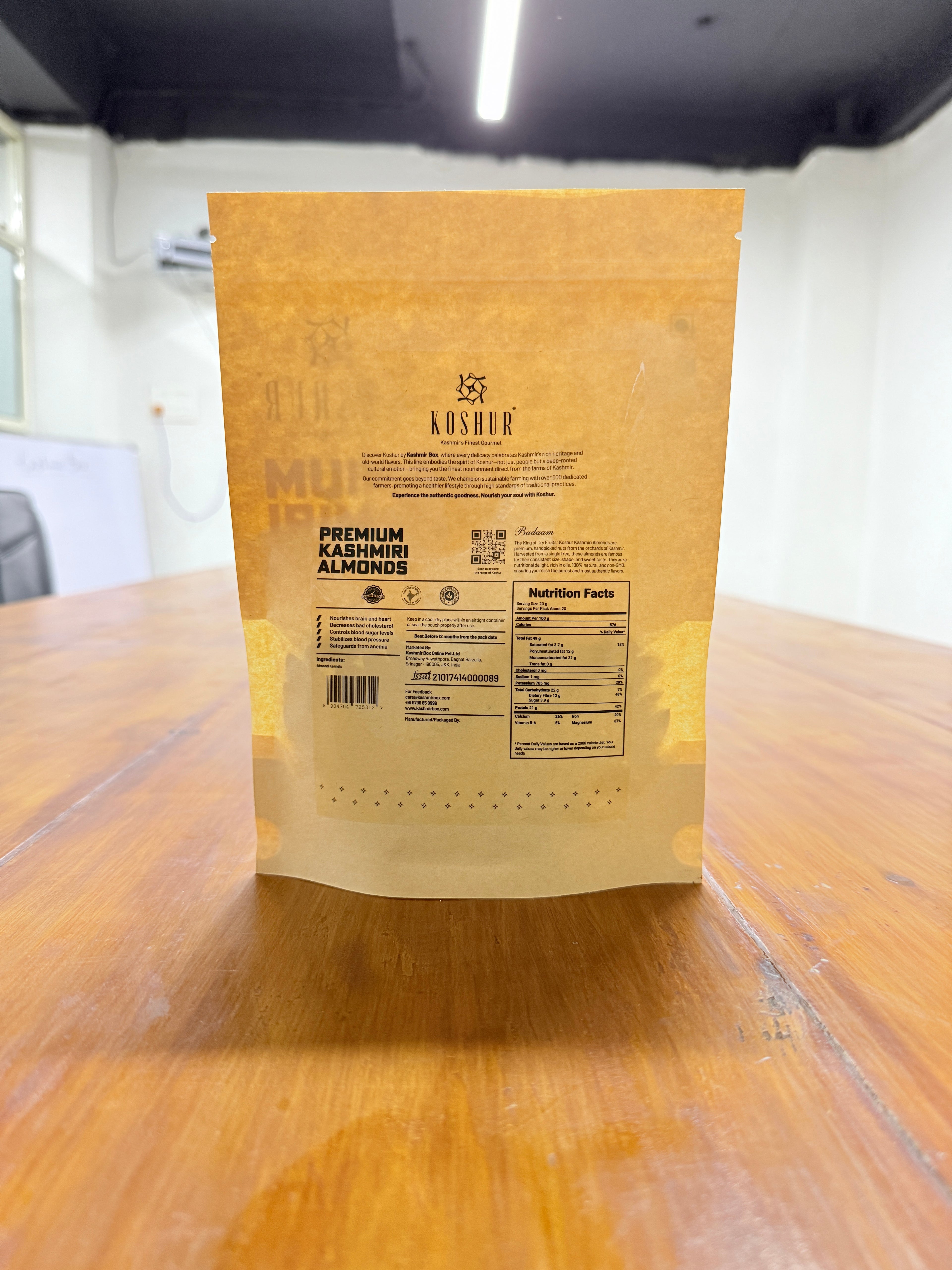 Koshur One Tree Almond Kernel - Kashmir Box