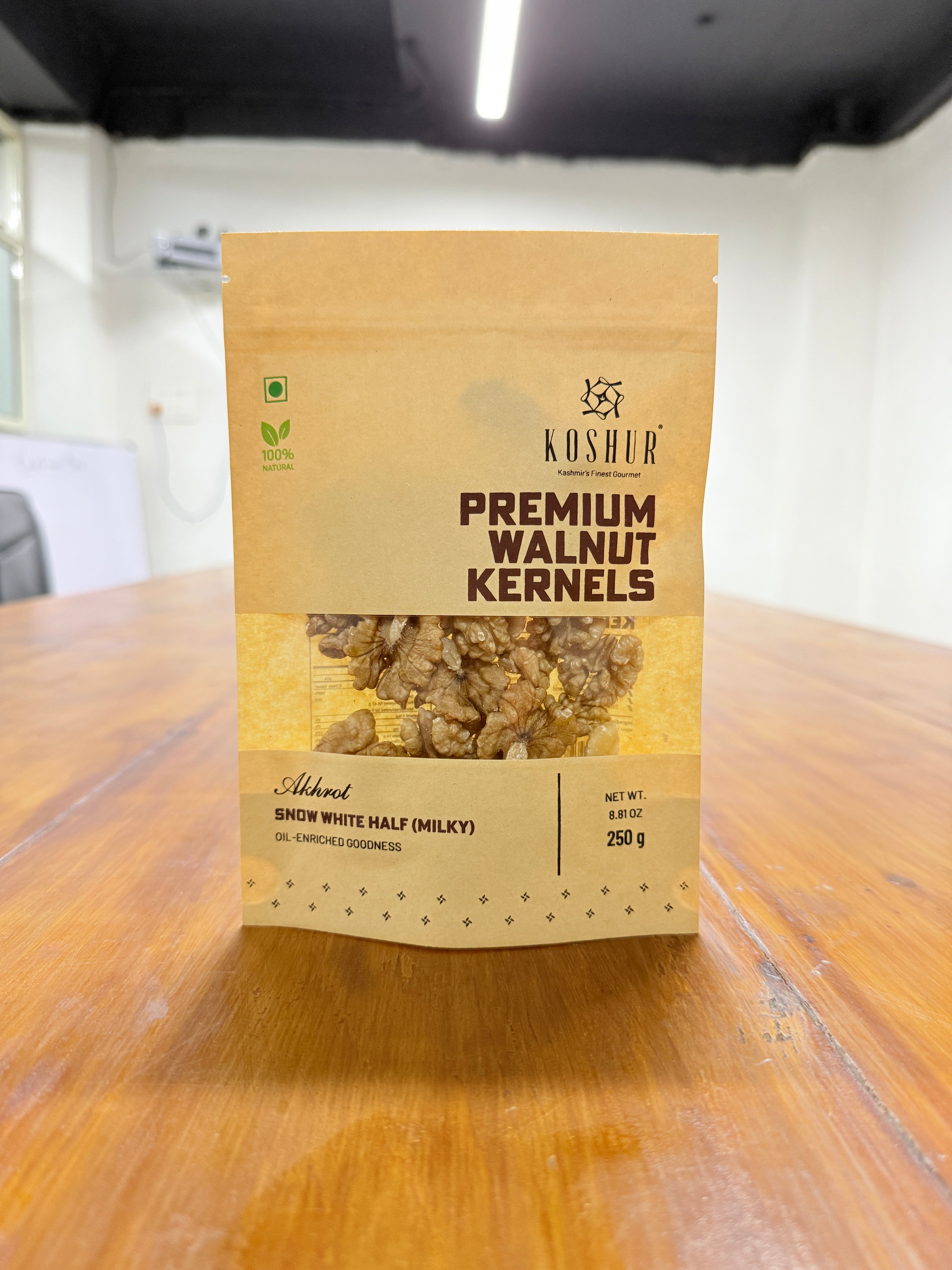 Koshur Walnut Kernels Snow White Half (Milky) - Kashmir Box