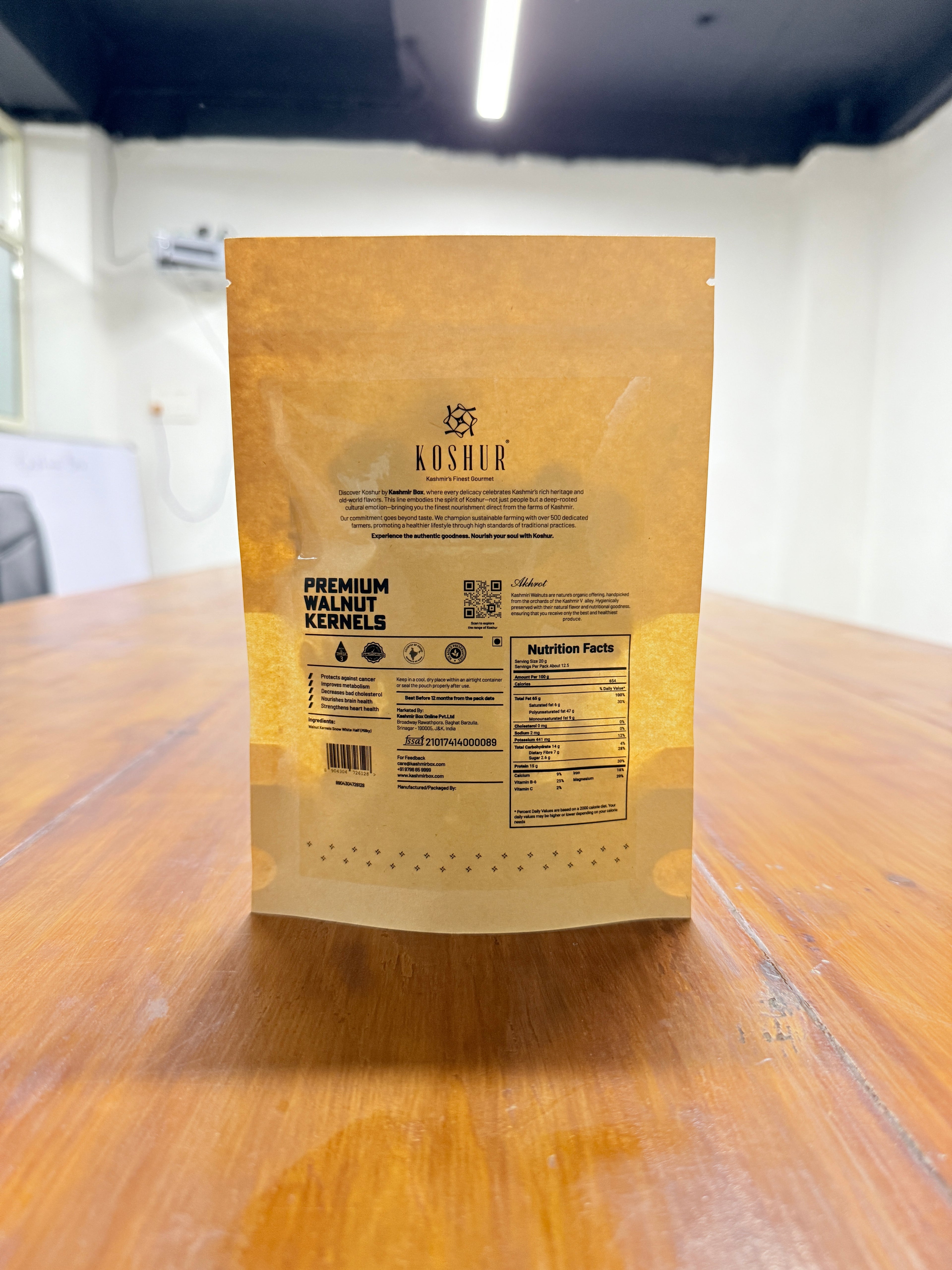 Koshur Walnut Kernels Snow White Half (Milky) - Kashmir Box