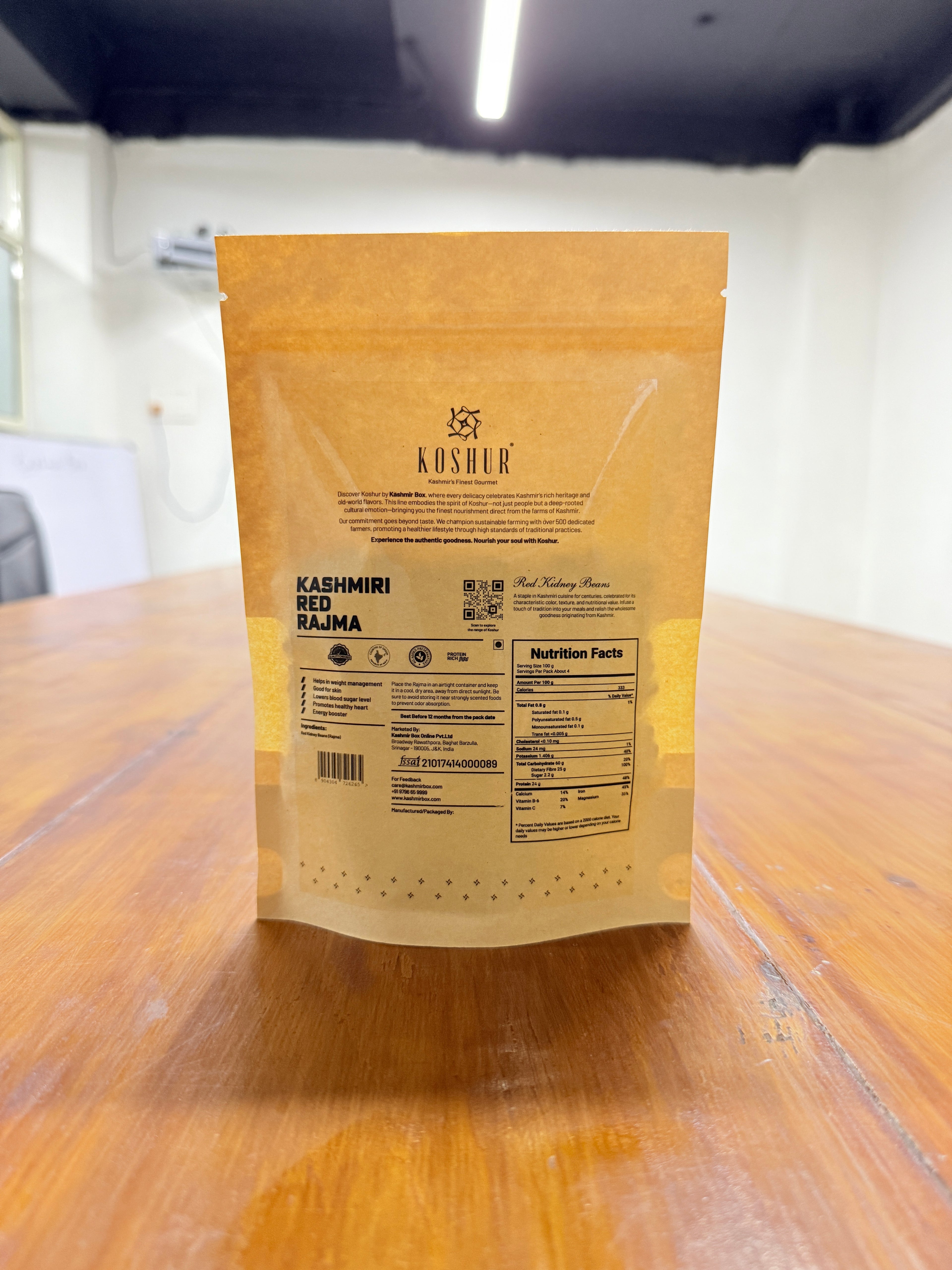 Koshur Rajma Red Kidney Beans - Kashmir Box