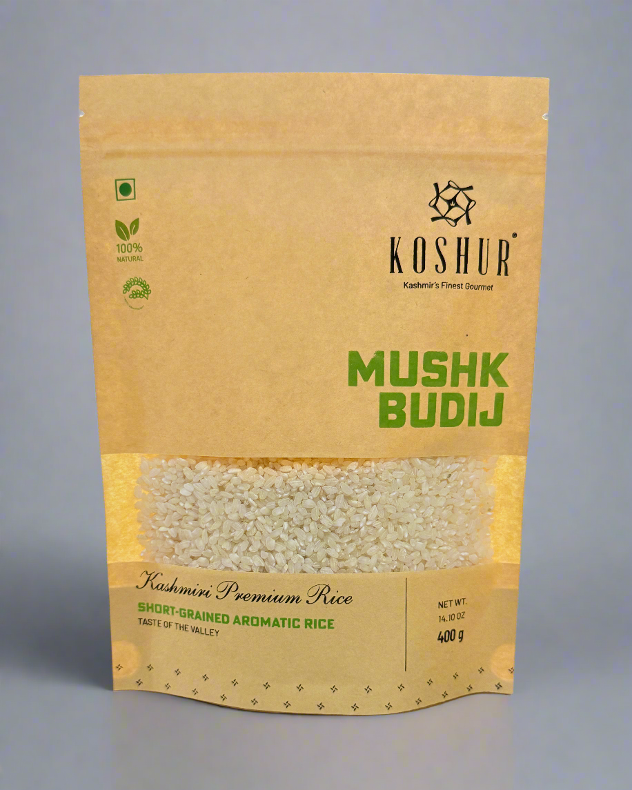 Kashmiri Aromatic Rice-Mushk Budij - Kashmir Box