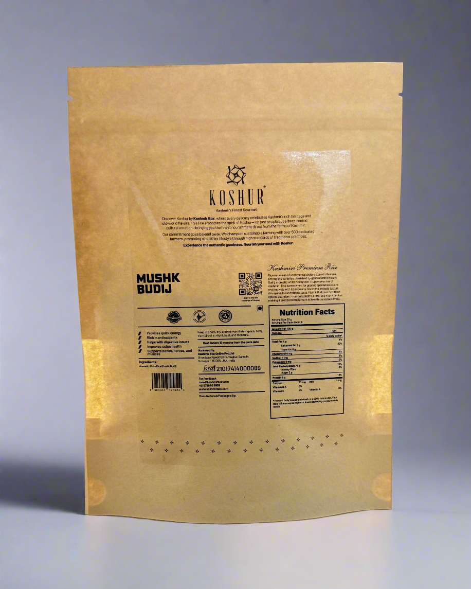 Kashmiri Aromatic Rice-Mushk Budij - Kashmir Box