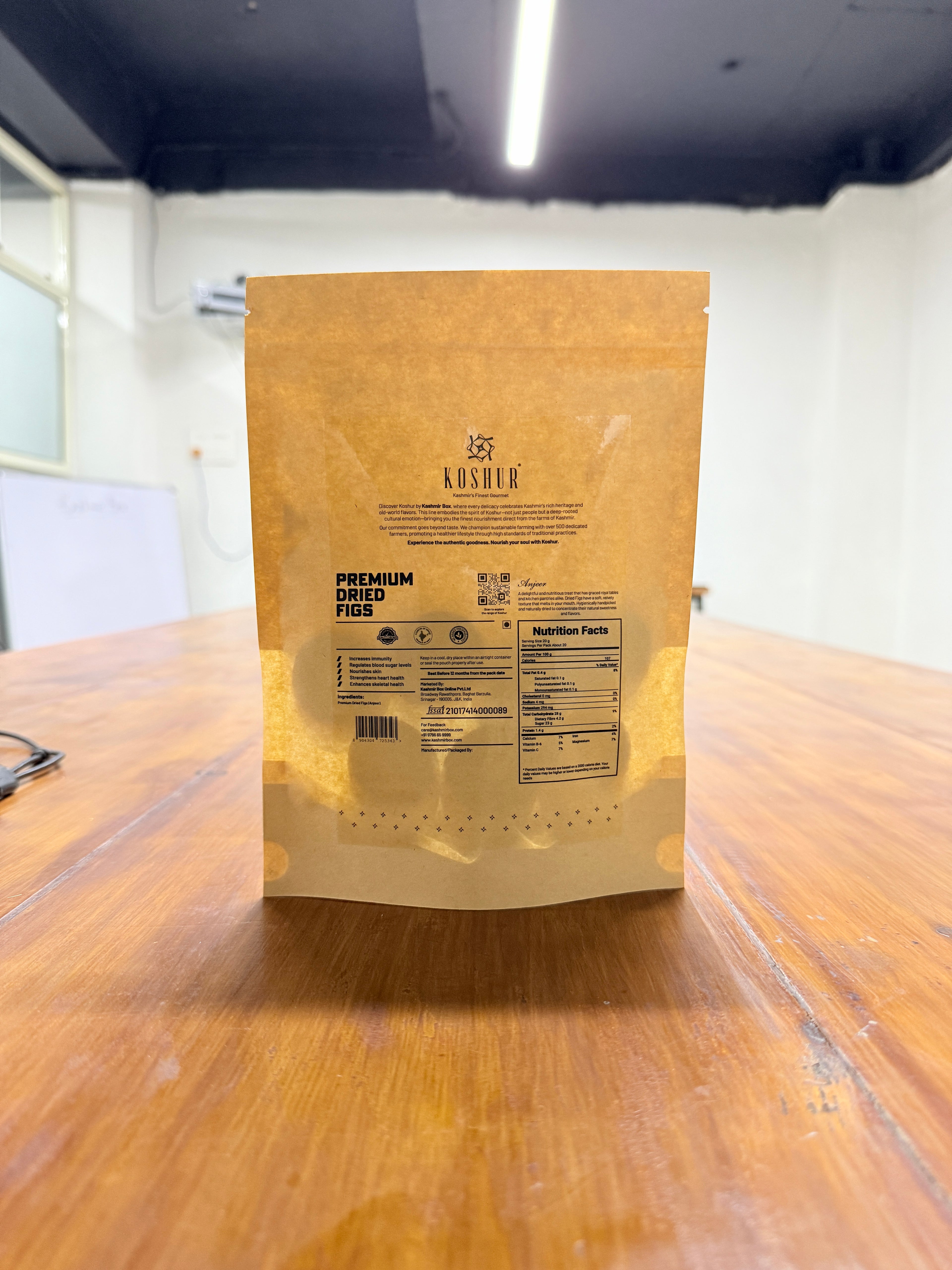 Koshur Dried Figs (Anjeer) - Kashmir Box