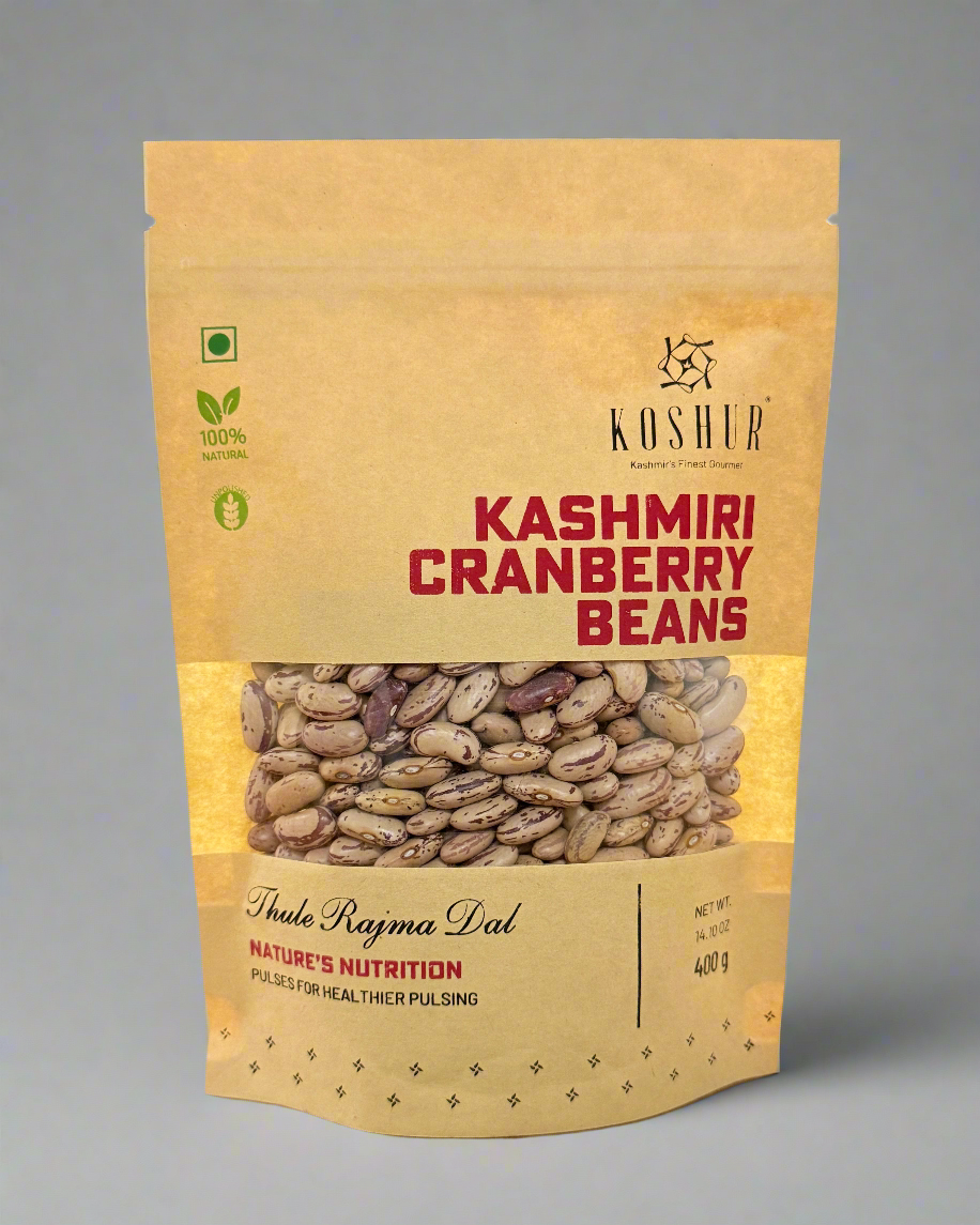 Koshur Cranberry Beans (Thull Rajma) - Kashmir Box