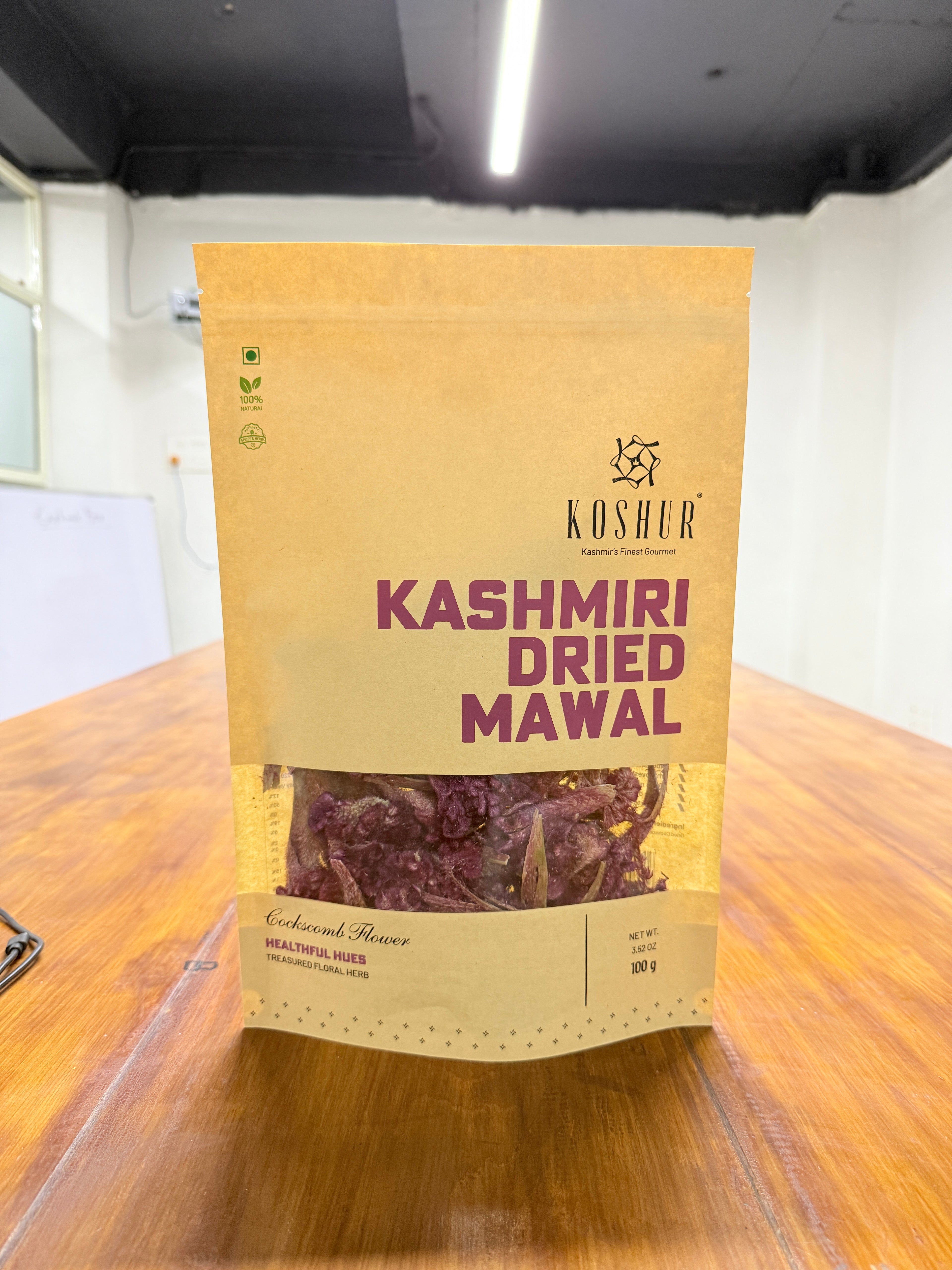 Dried Cockscomb Flower (Mawal) - Kashmir Box