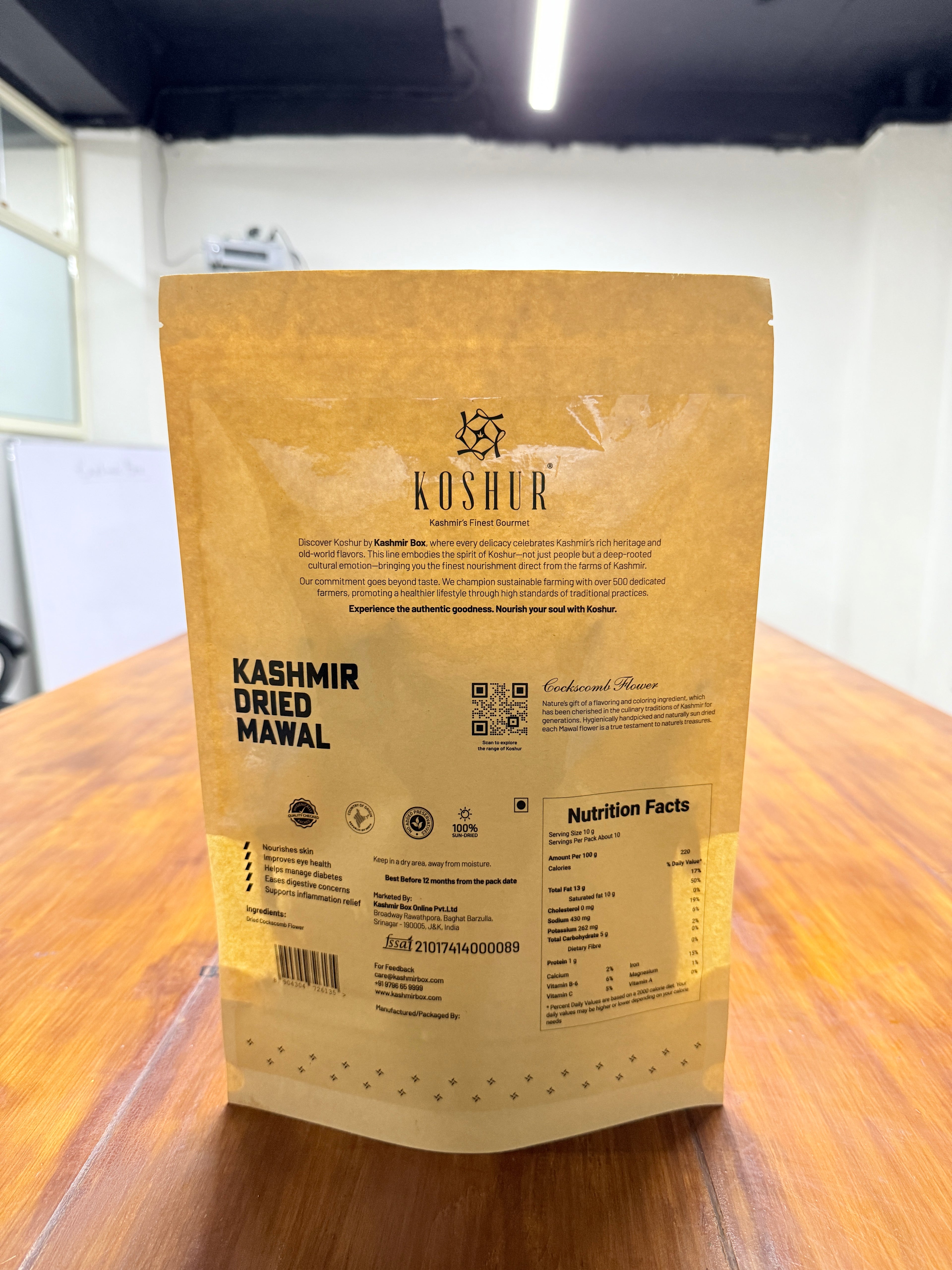 Dried Cockscomb Flower (Mawal) - Kashmir Box