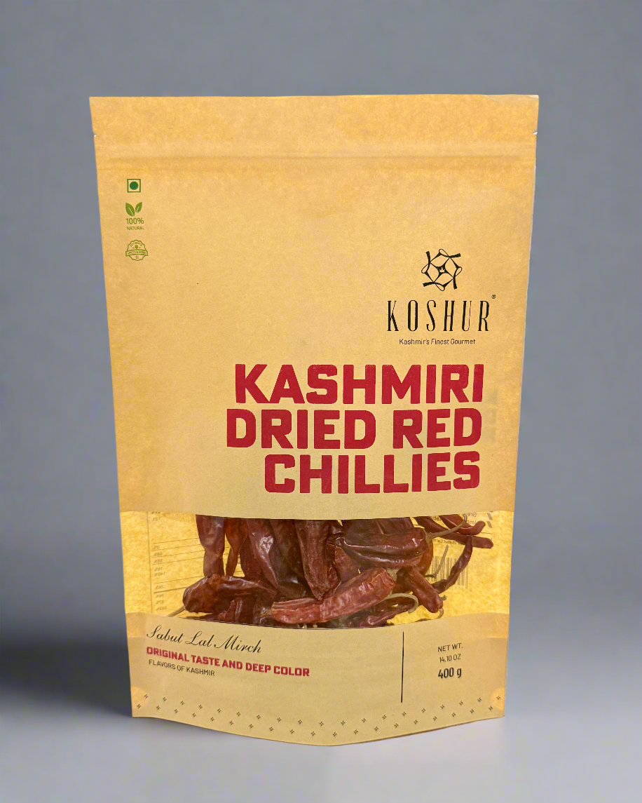 Dried Kashmiri Red chilies - Kashmir Box