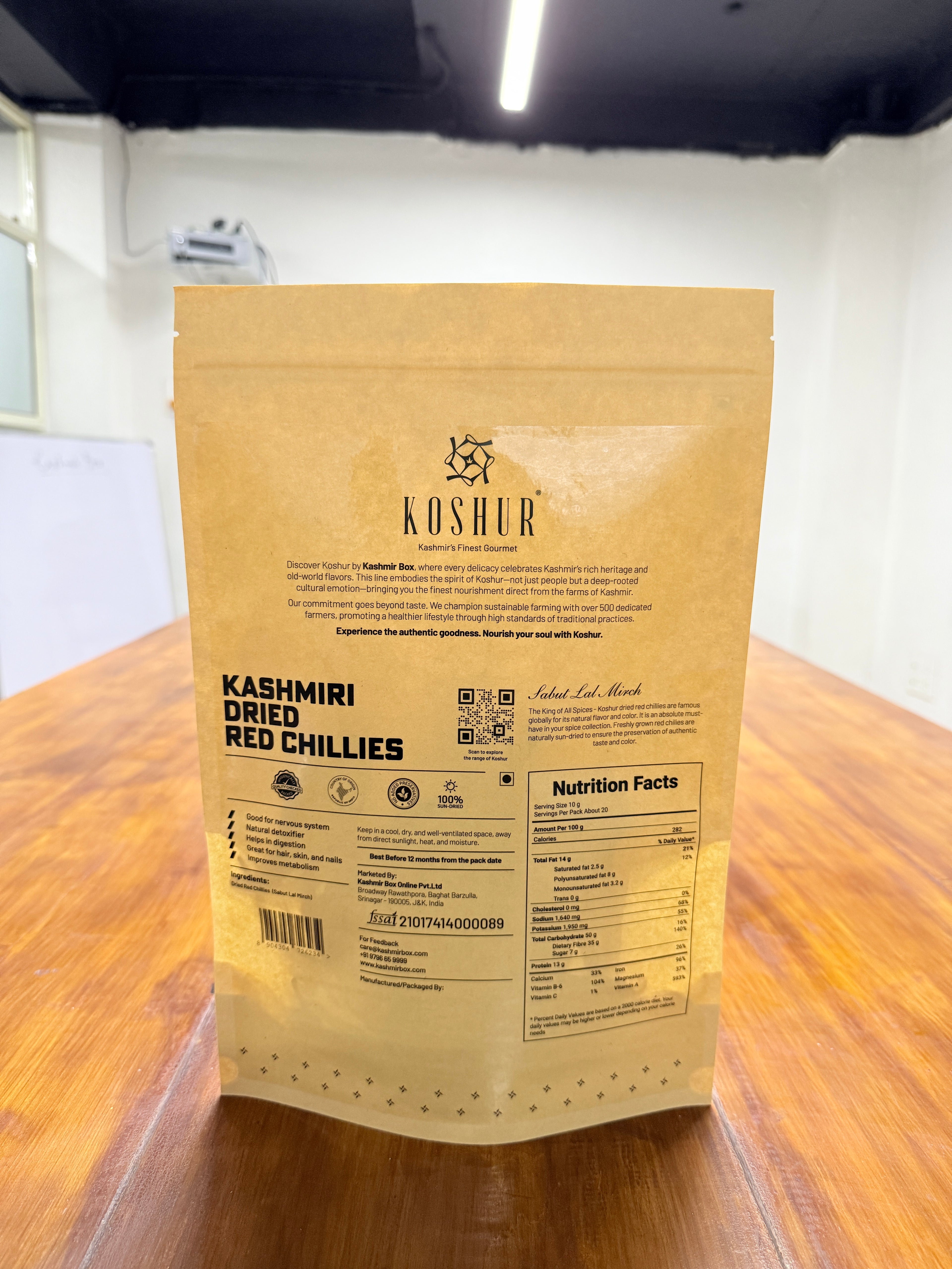 Dried Kashmiri Red chilies - Kashmir Box