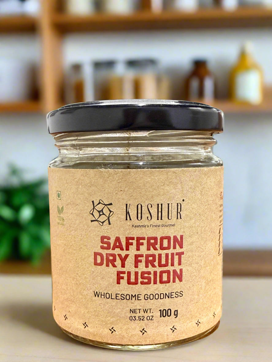Koshur Dry Fruit And Saffron Mix - Kashmir Box