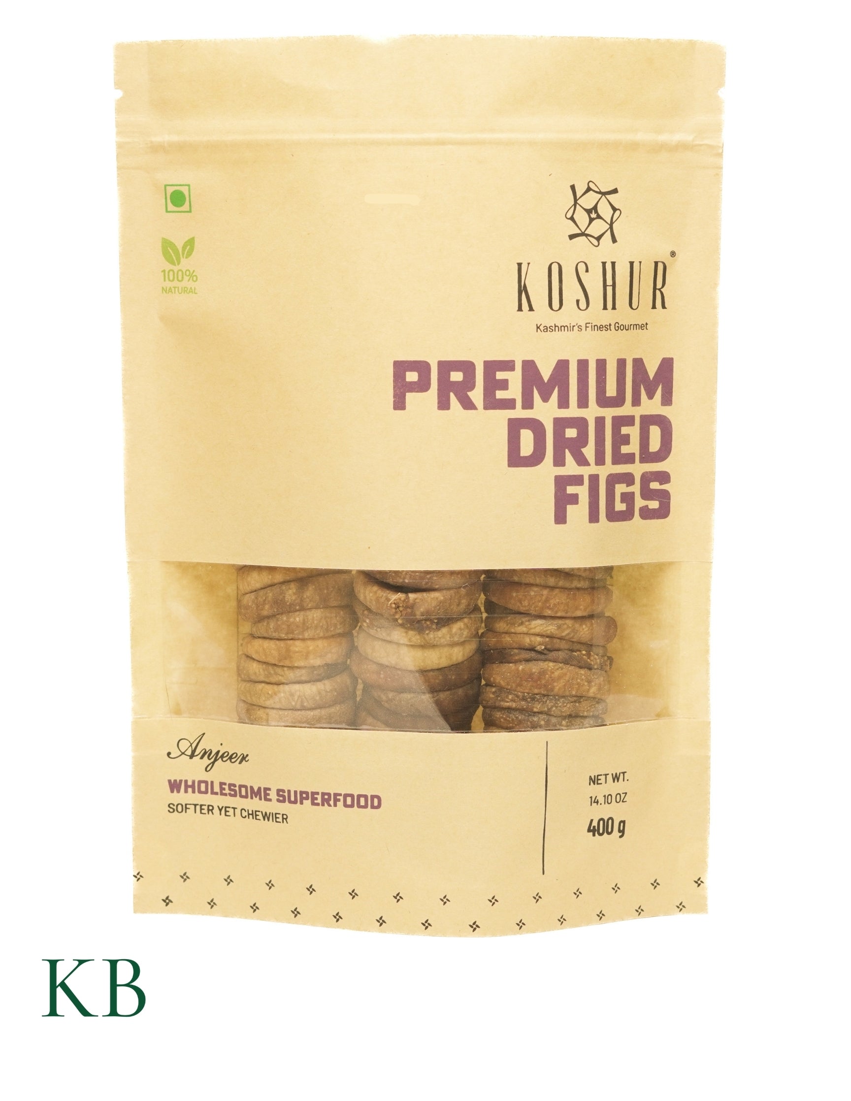 Koshur - Kashmiri Dried Figs | Dried Anjir | Dietary Fibre Enriched Food | Anjeer Dry Fruit | Natural Honey Sweetness - Kashmir Box