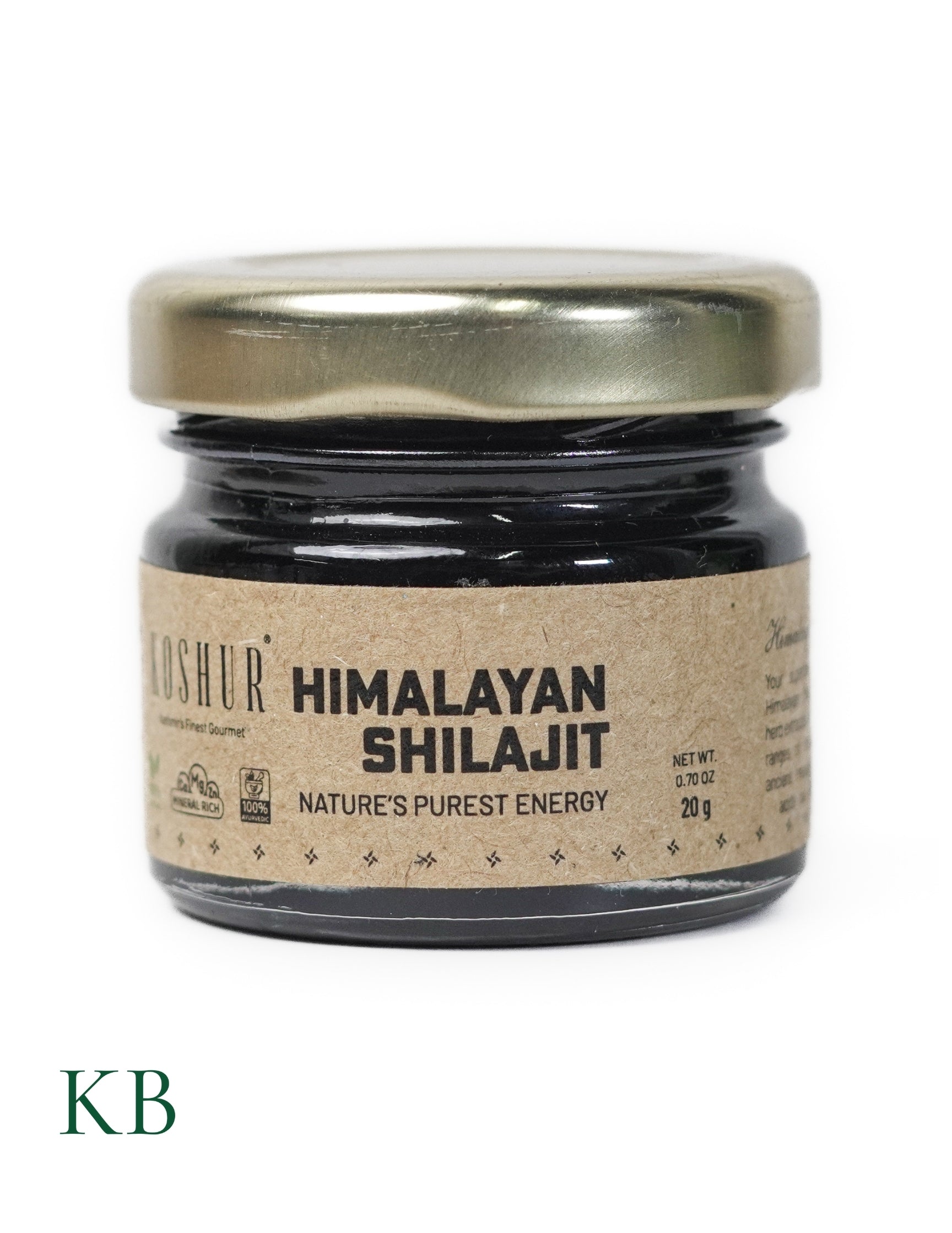 Koshur - Premium Himalayan Shilajit | Shudh Shilajit | Increases Stamina | Shilajeet Resin | Rich in Natural Minerals - Kashmir Box