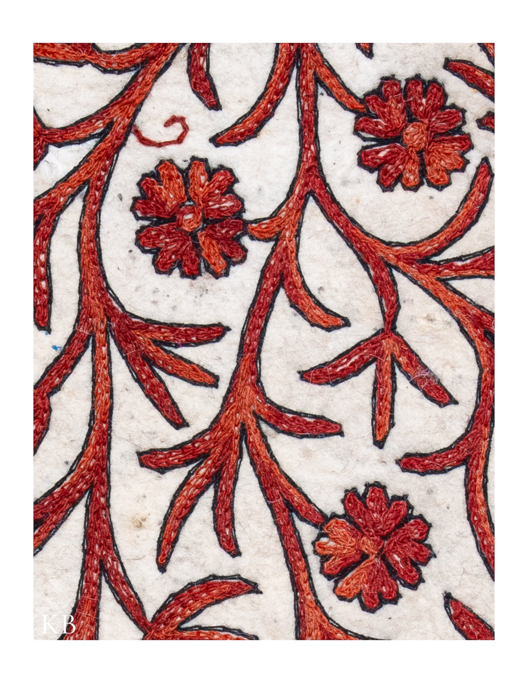 Diwan-e-Khas Autumn Vines Kashmiri Namda - Kashmir Box