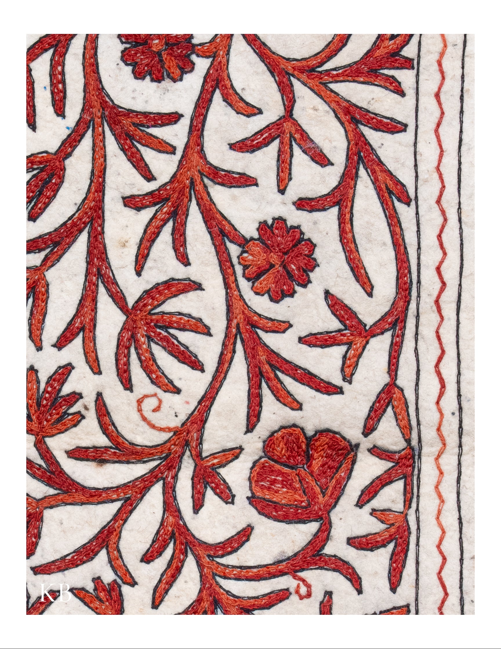 Diwan-e-Khas Autumn Vines Kashmiri Namda - Kashmir Box