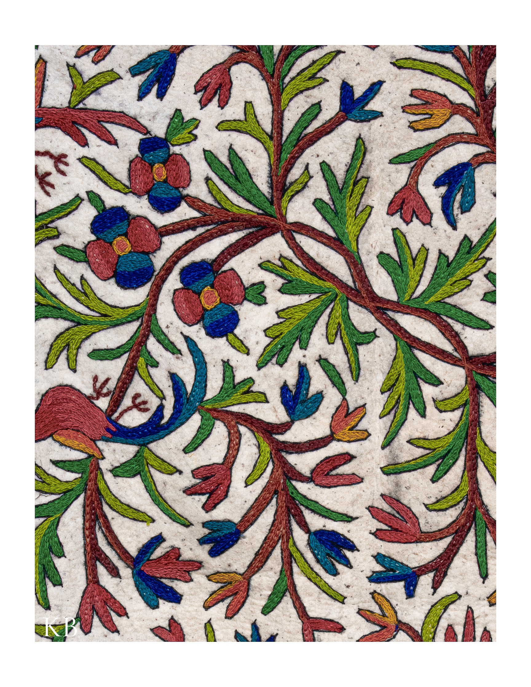 Diwan-e-Khas Avian Garden Kashmiri Namda - Kashmir Box