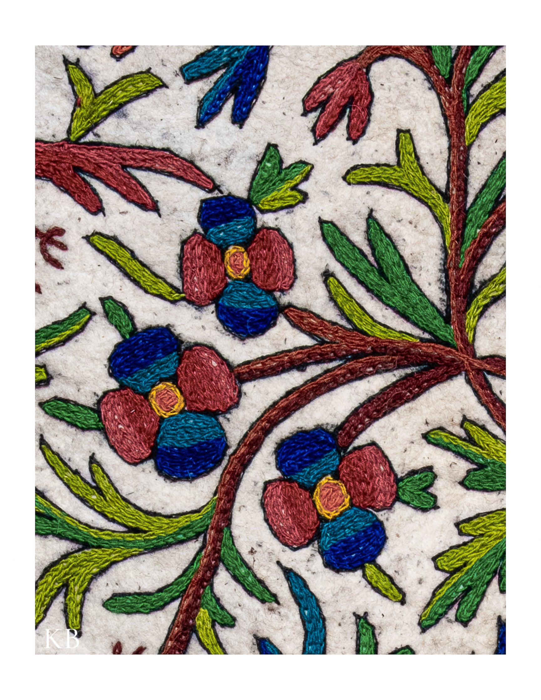 Diwan-e-Khas Avian Garden Kashmiri Namda - Kashmir Box