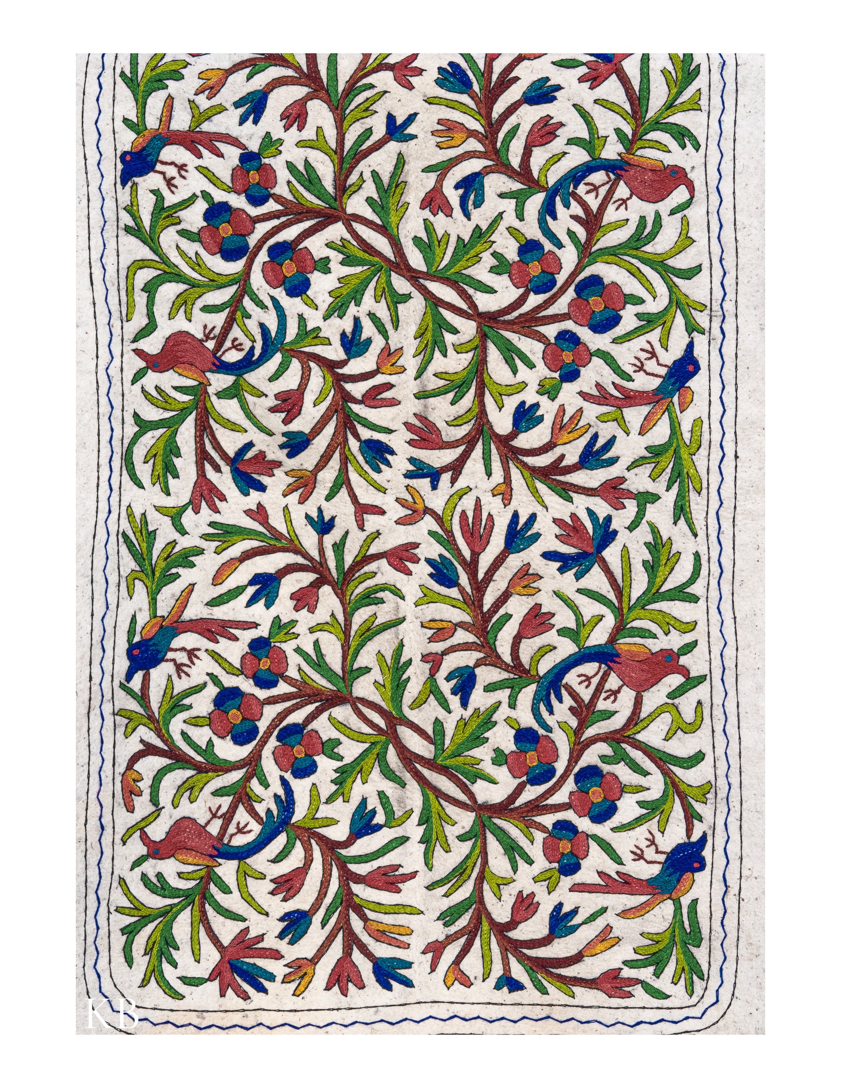 Diwan-e-Khas Avian Garden Kashmiri Namda - Kashmir Box