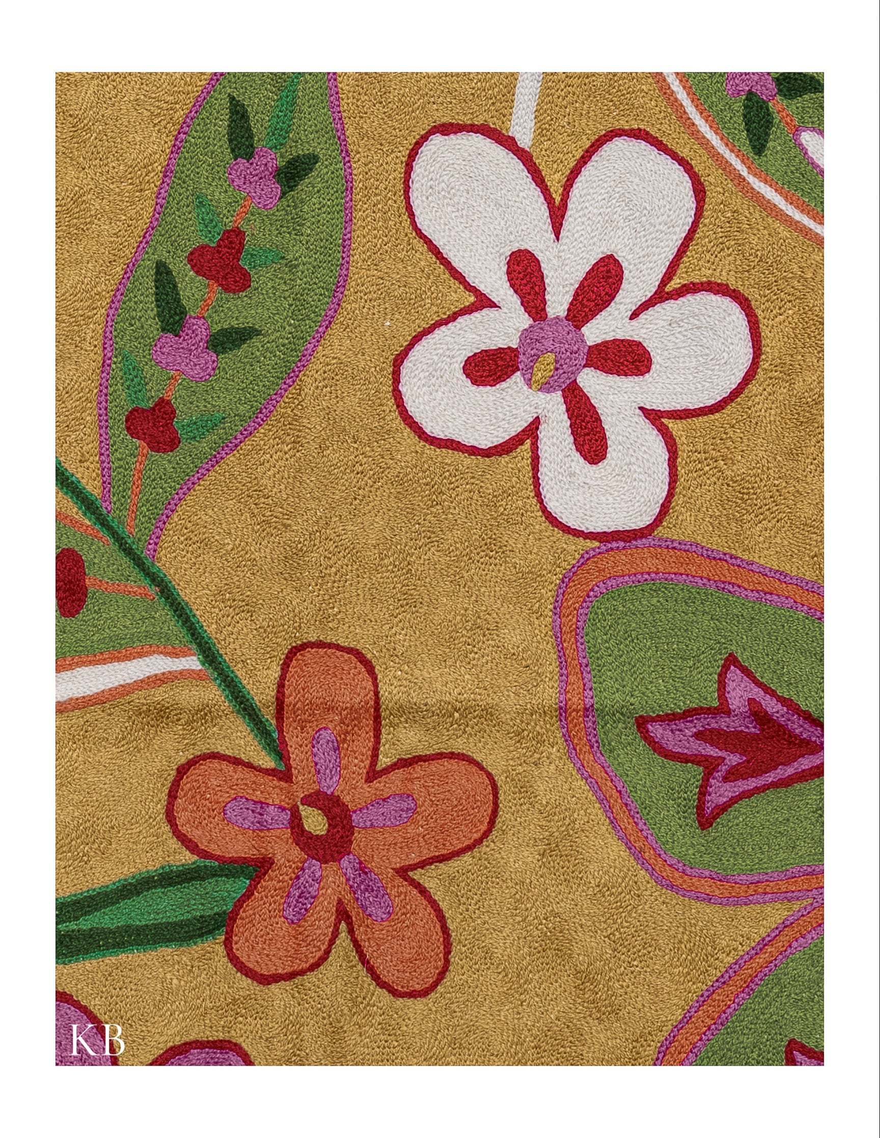 Diwan-e-Khas Spring Blossom Kashmiri Rug - Kashmir Box