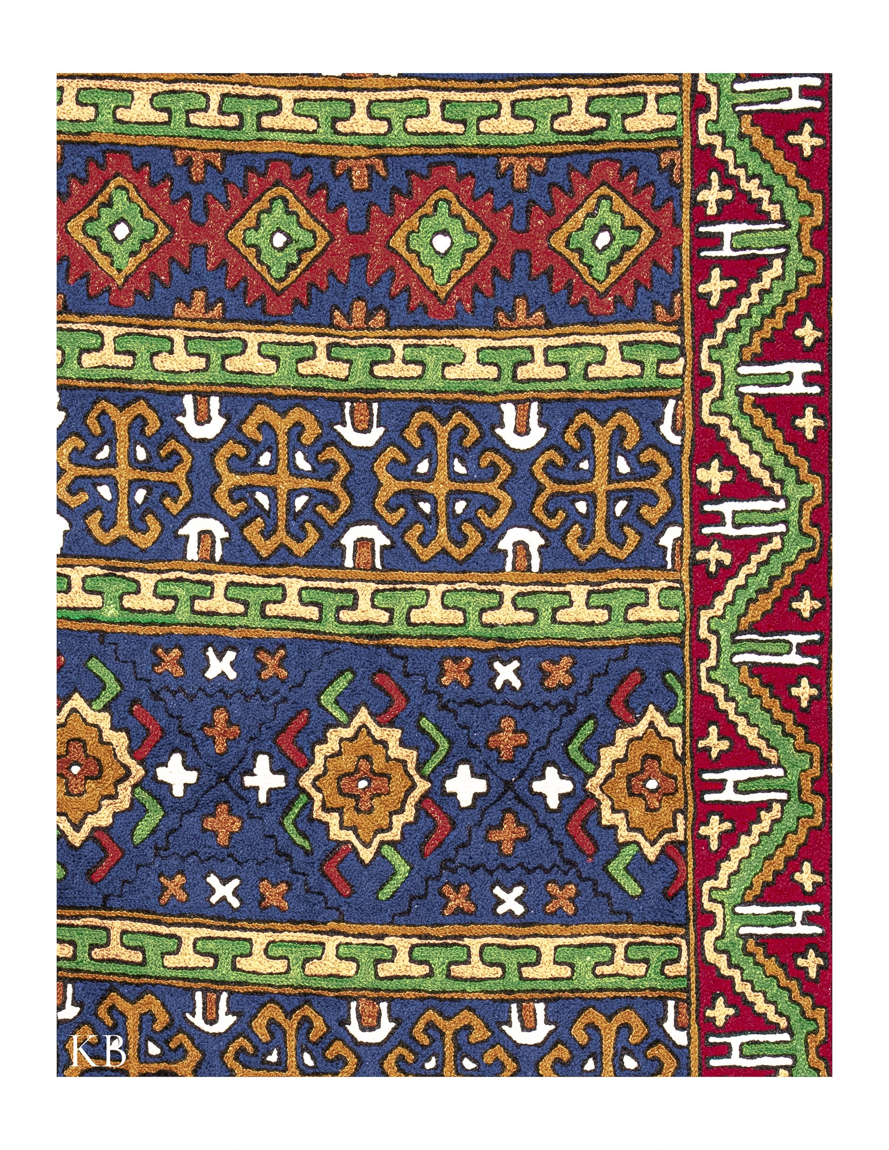 Diwan-e-Khas Bordered Legacy Kashmiri Wall Panel - Kashmir Box