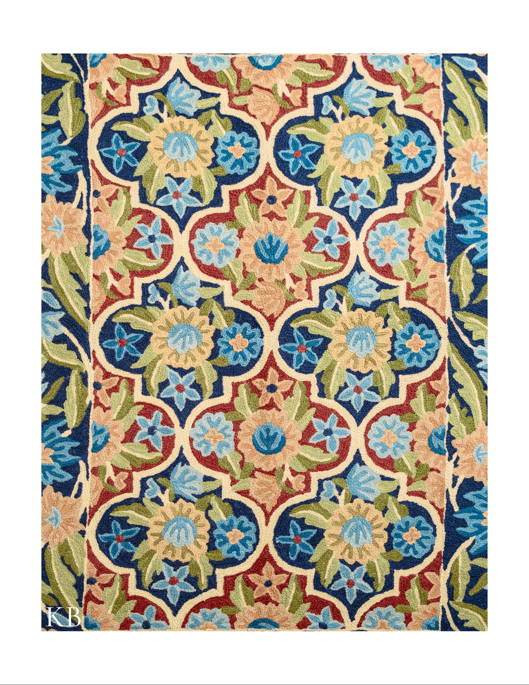 Diwan-e-Khas Kashmiri Quatrefoil Chain Wall Art - Kashmir Box