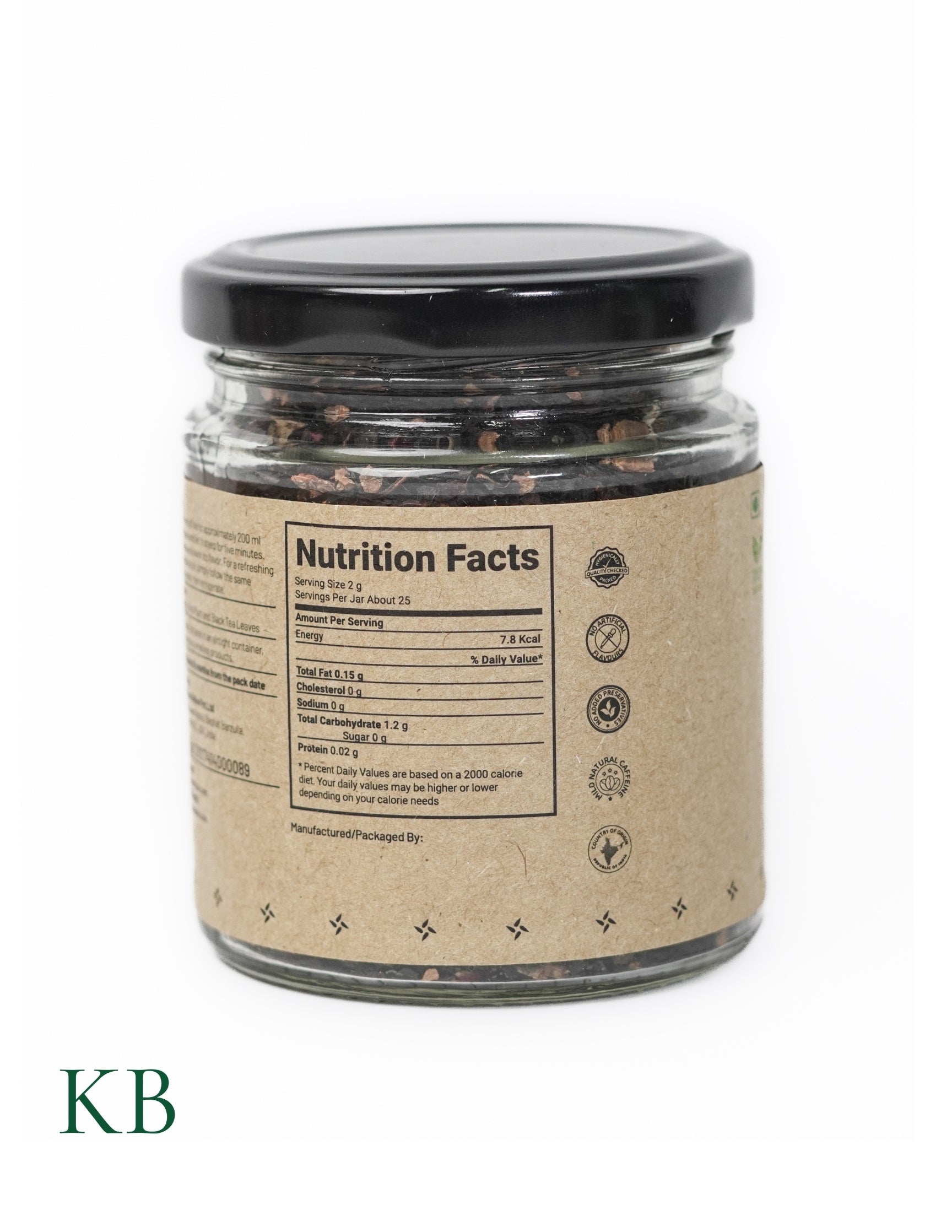 Dried Apple & Plum Tea | Meva Chai | Herbal Fruit Tea | Dried Fresh Fruits | Black Tea Leaves | Wellness Tea | Kashmiri Apples and Plums (50 g) - Kashmir Box