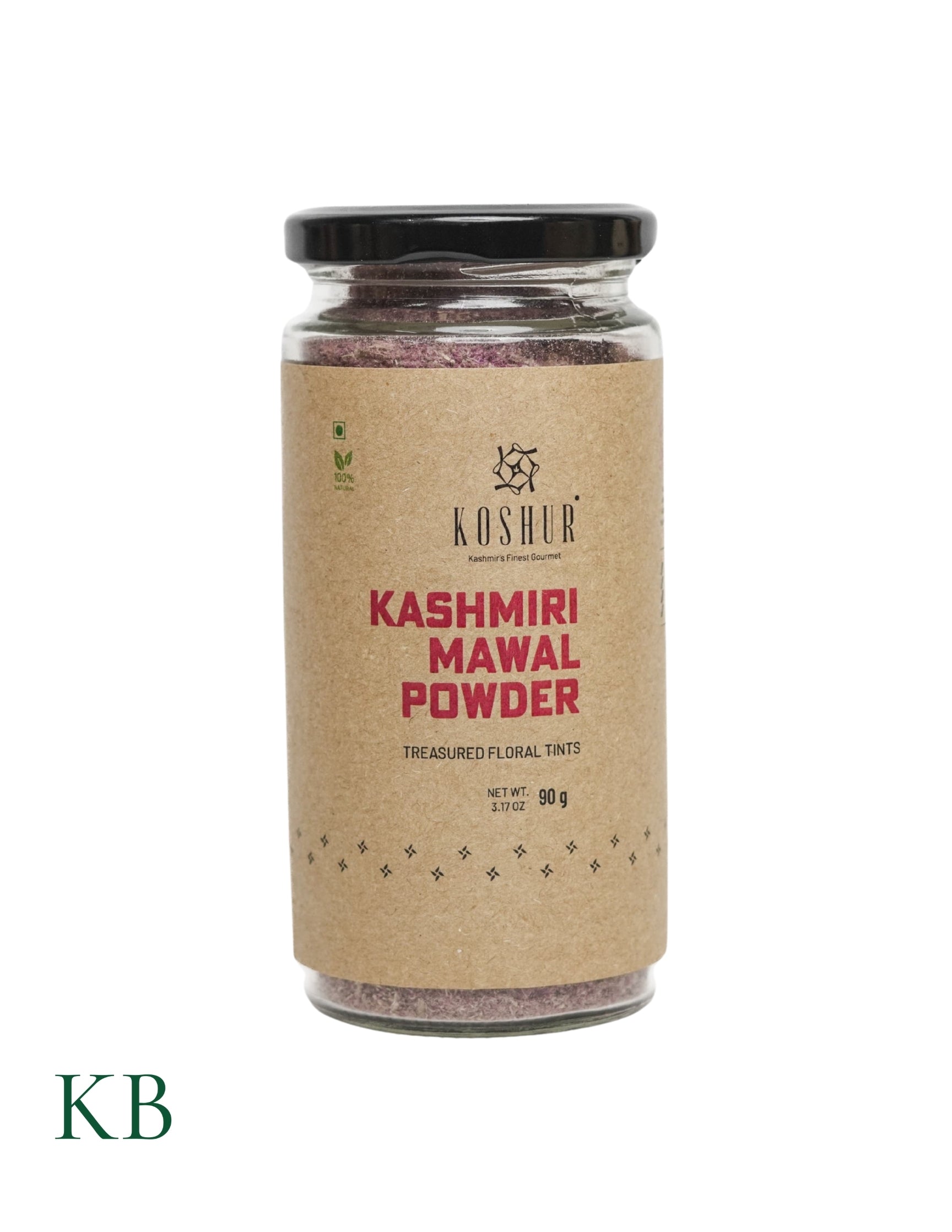 Koshur - Kashmiri Mawal Powder | Cockscomb Flower Powder | Spices and Herbs | Natural Food Color | Natural Flavor (90 g) - Kashmir Box
