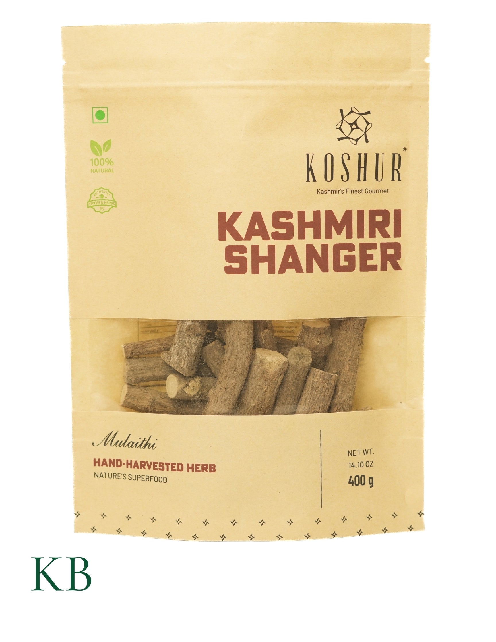 Koshur - Kashmiri Shanger | Mulethi | Liquorice Root | Sweet Wood | Glycyrrhiza glabra | Yastimadhu | Herbs and Spices | Good For Health - Kashmir Box